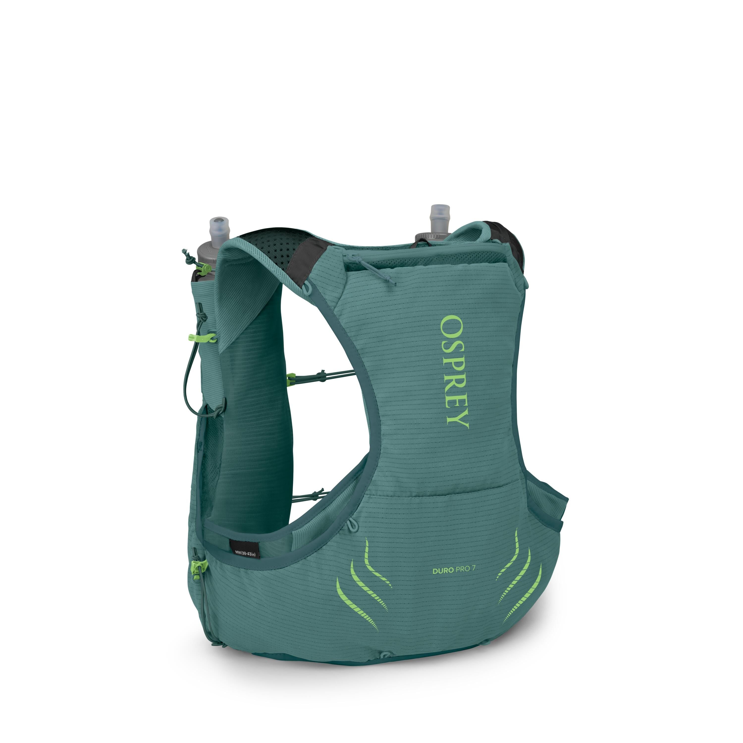 Osprey Duro Pro 7 Run Hydration Vest 7L in Cascade Blue — back view