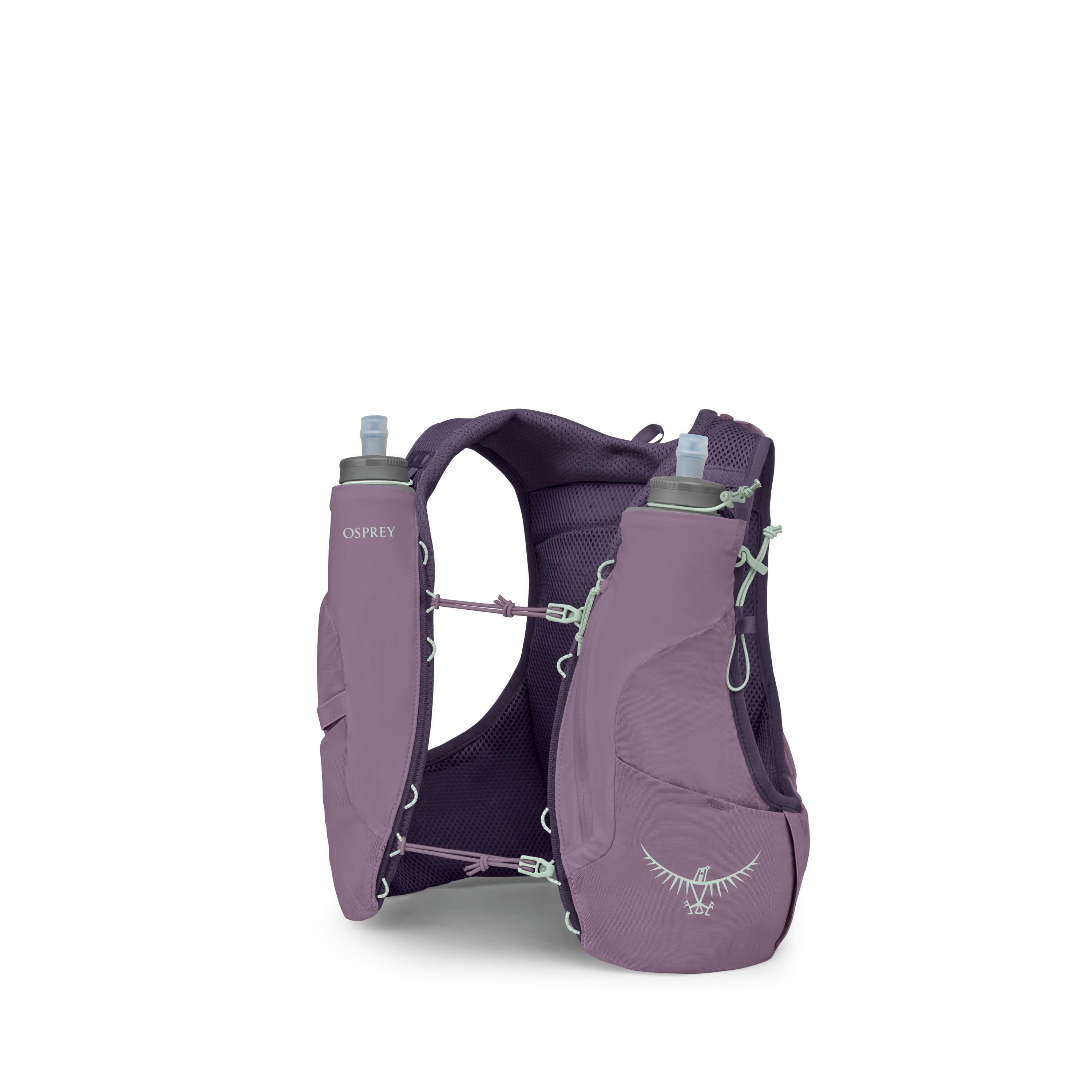 Osprey Dyna 1.5 Run Hydration Vest 1.5L in Purple Dusk — angle view 2