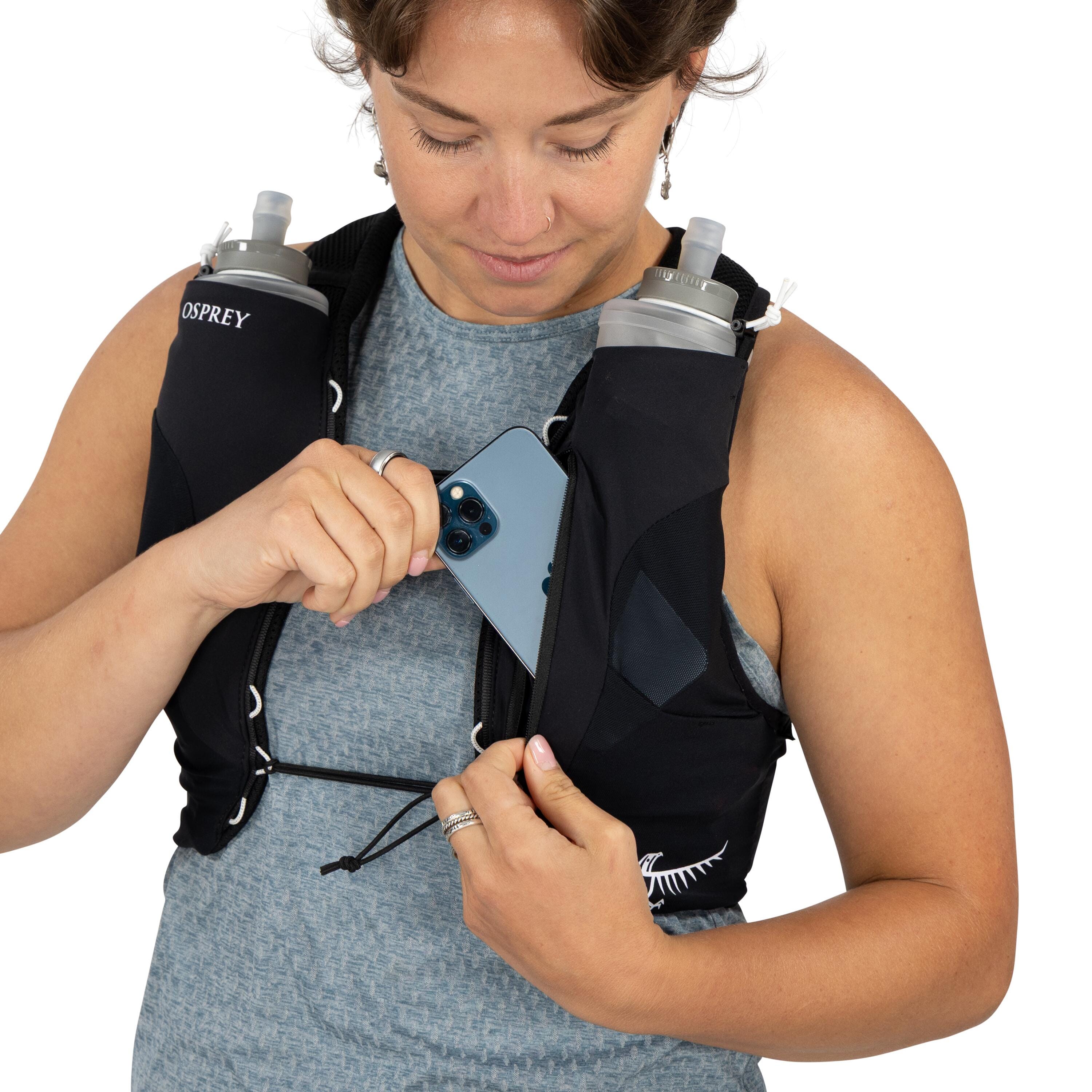Osprey Dyna LT Run Hydration Vest 0.5L in Black — detail view 4