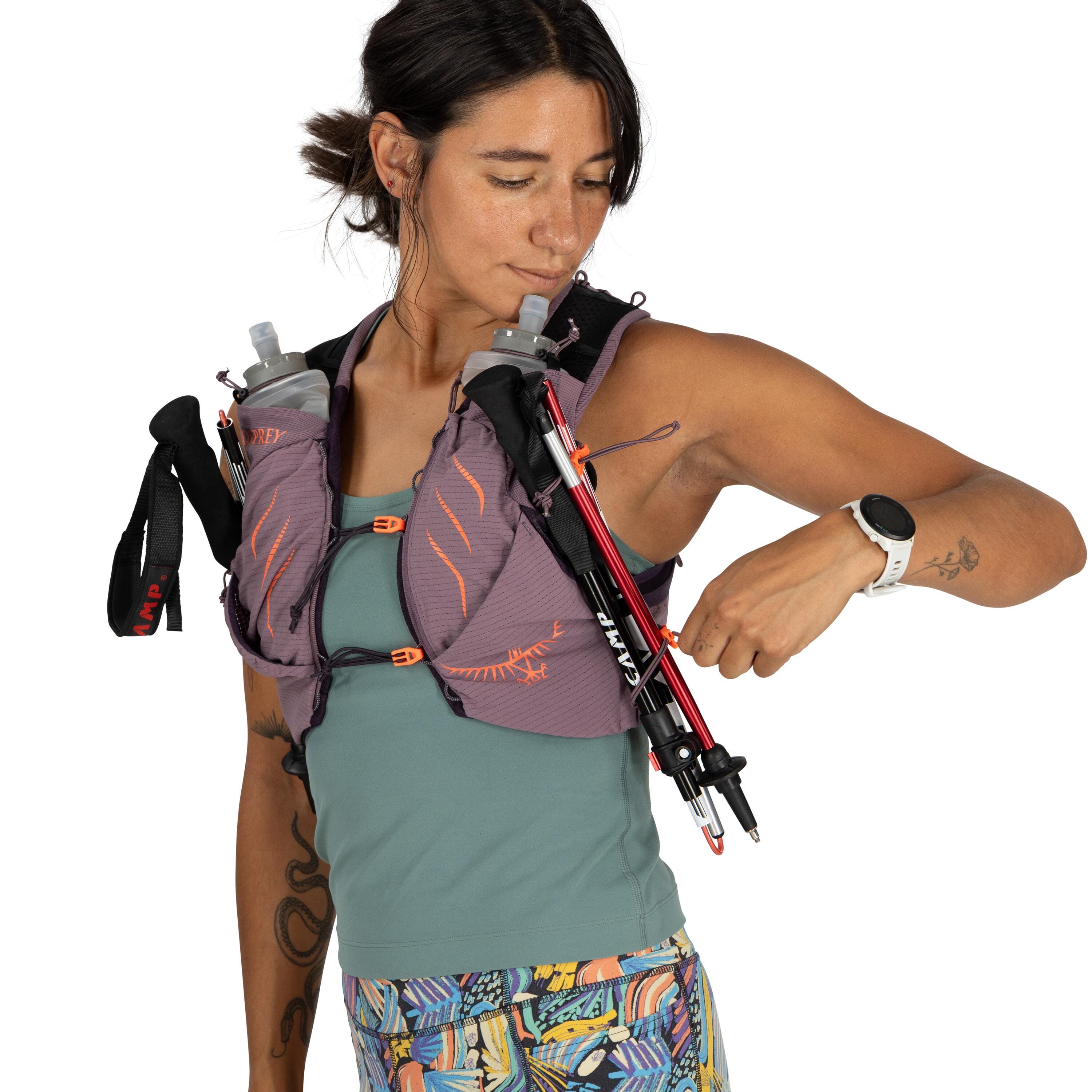 Osprey Dyna Pro 7 Run Hydration Vest 7L in Purple Dusk — detail view 3