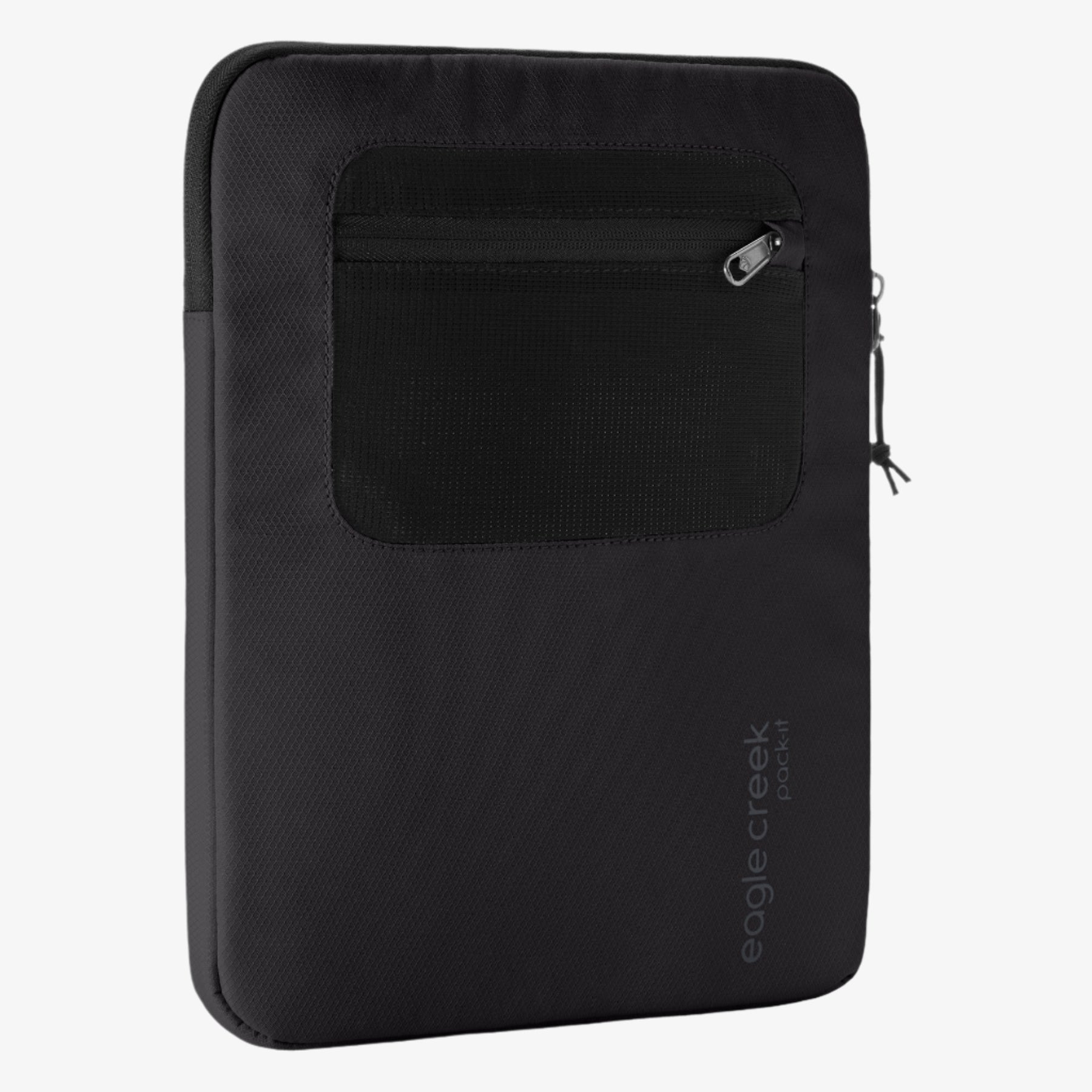 Eagle Creek Pack-It E-Tools 12" Laptop Sleeve in Black — front view # color_Black