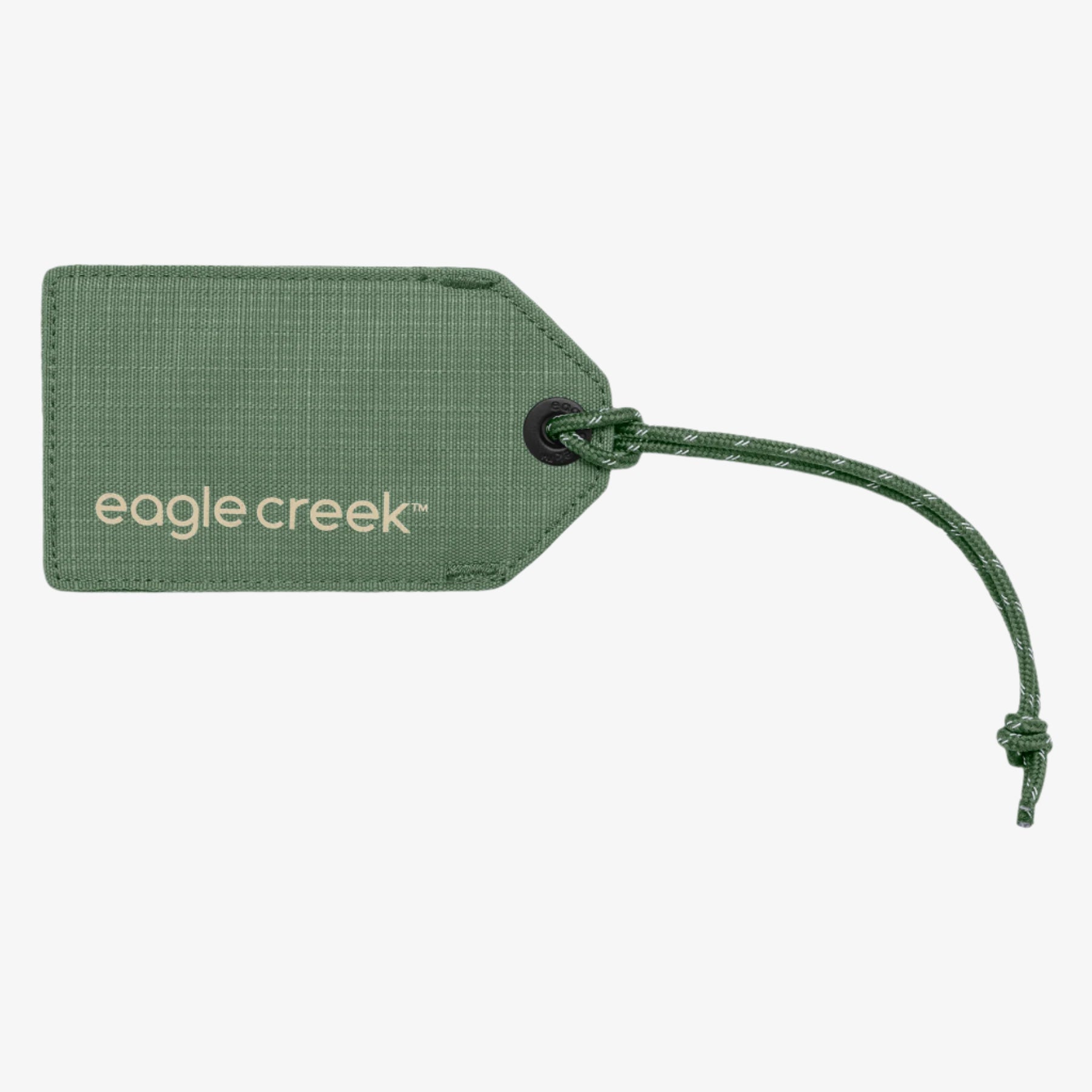 Eagle Creek Reflective Luggage Tag in Willow Green — front view