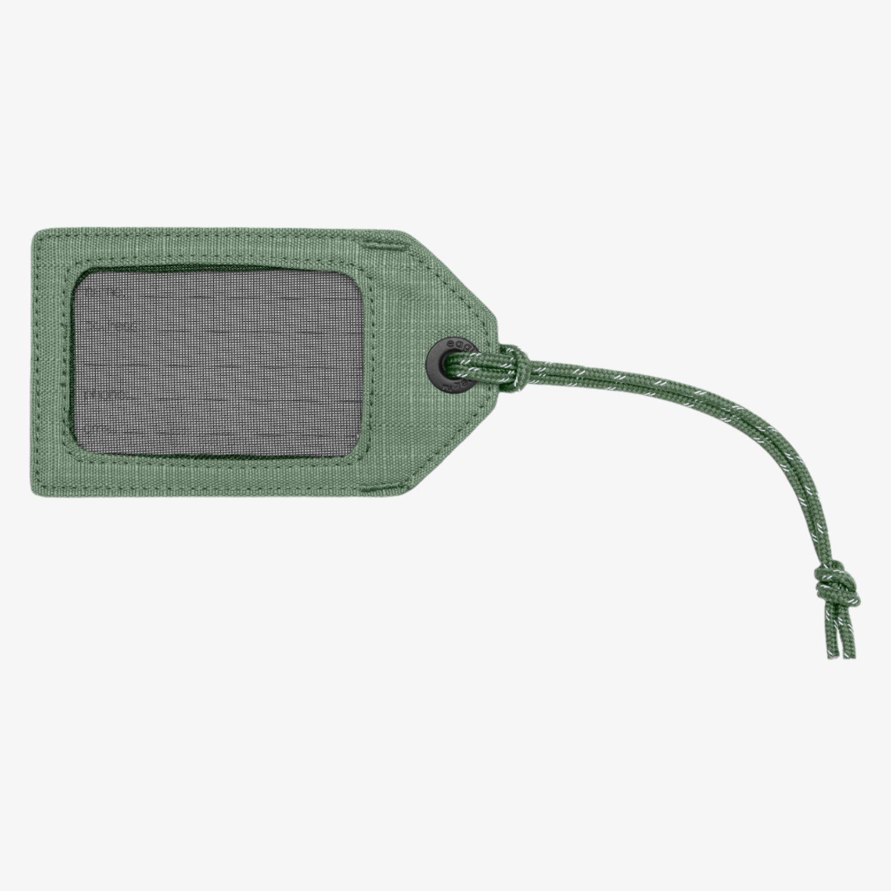 Eagle Creek Reflective Luggage Tag in Willow Green — back view