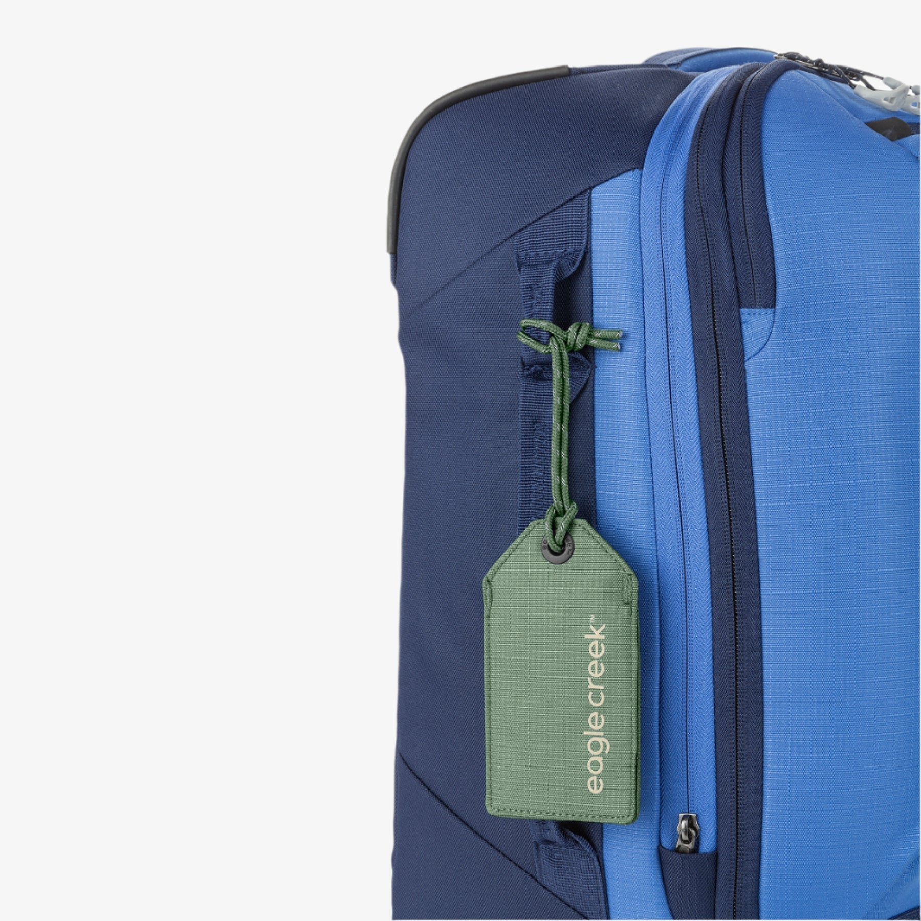 Eagle Creek Reflective Luggage Tag in Willow Green — angle view 2