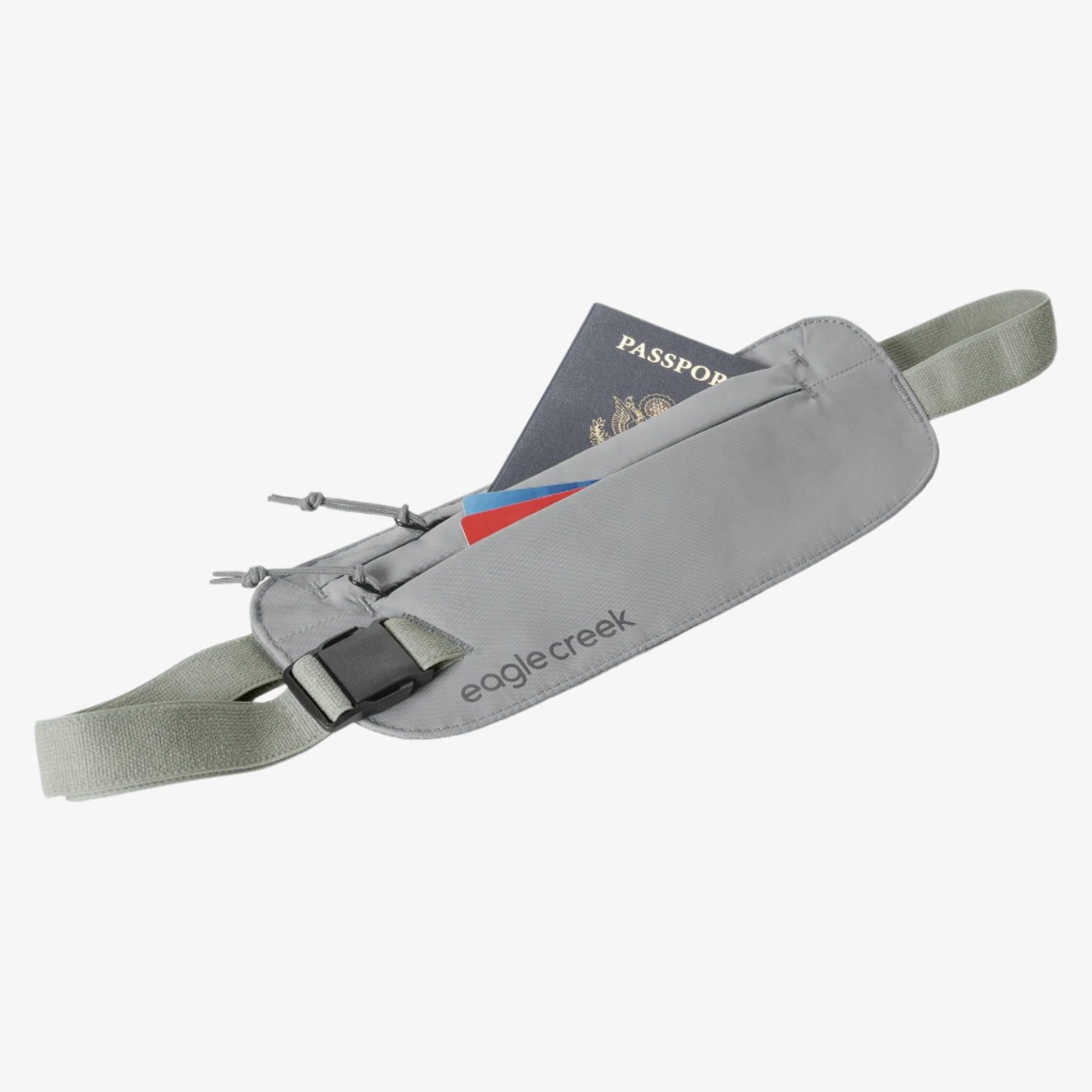 Eagle Creek Undercover RFID Money Belt in Storm Grey — detail view