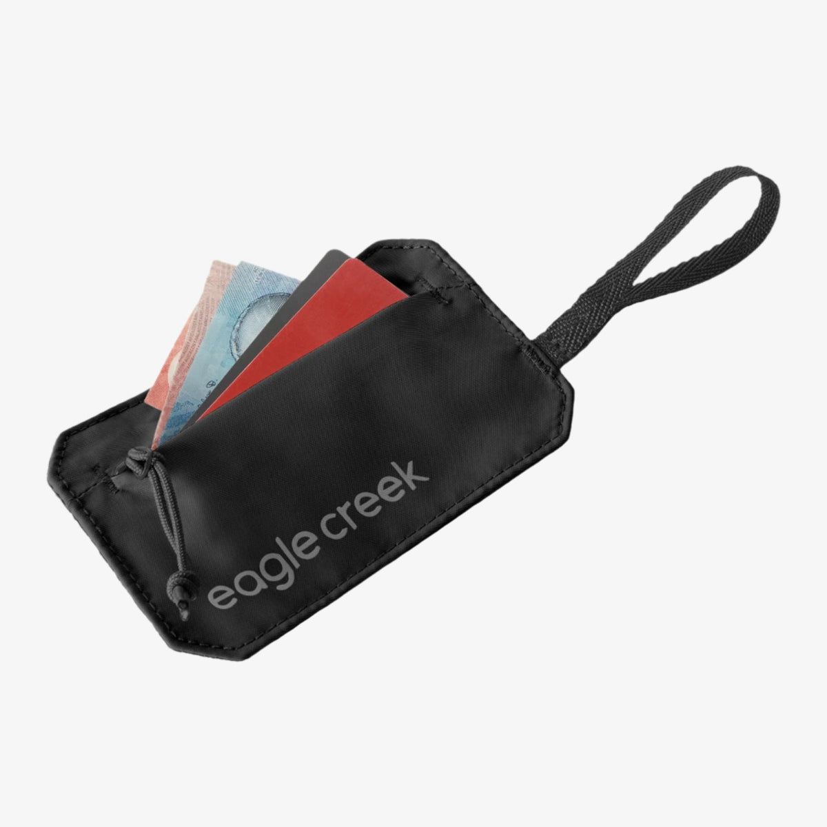 Eagle Creek Undercover RFID Hidden Pocket in Black — detail view # color_Black