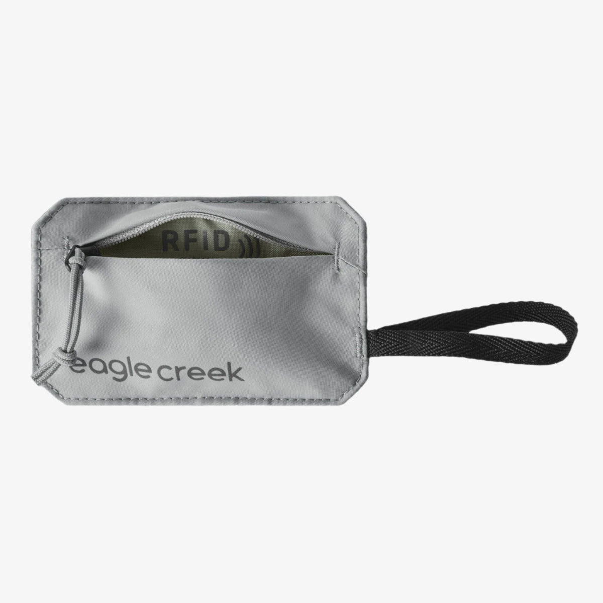 Eagle Creek Undercover RFID Hidden Pocket in Storm Grey — interior view # color_Storm Grey