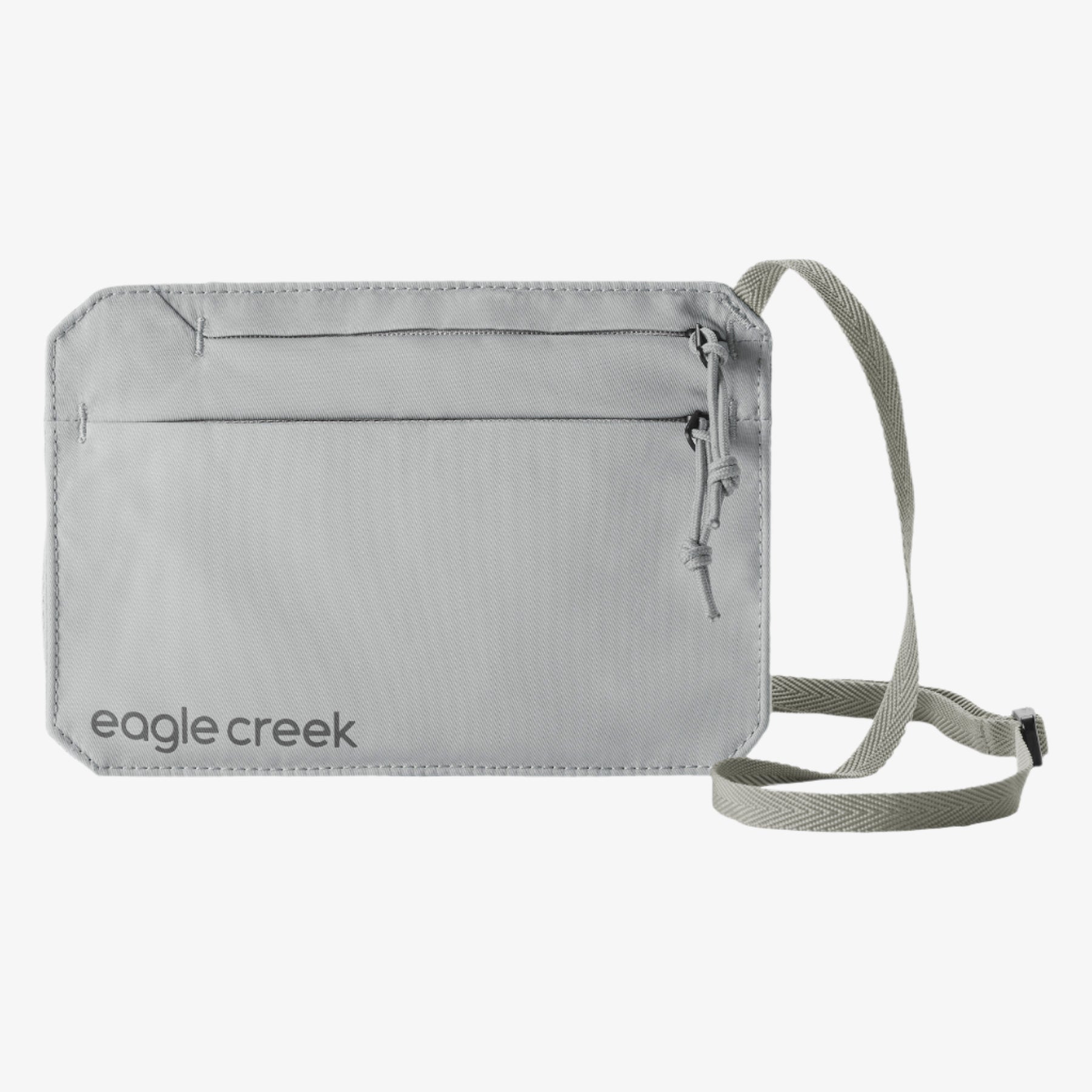Eagle Creek Undercover RFID Neck Wallet in Storm Grey — back view