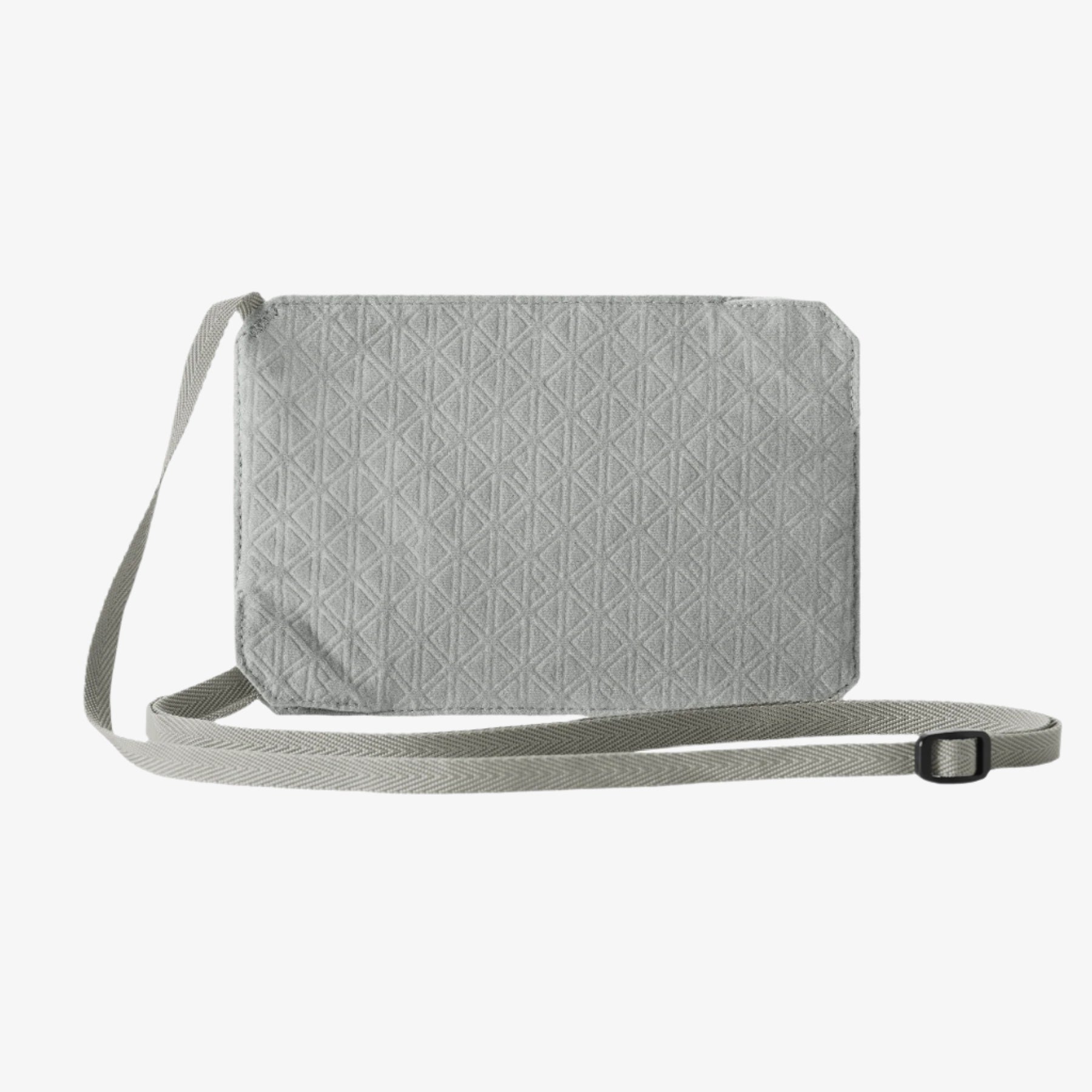 Eagle Creek Undercover RFID Neck Wallet in Storm Grey — angle view 3