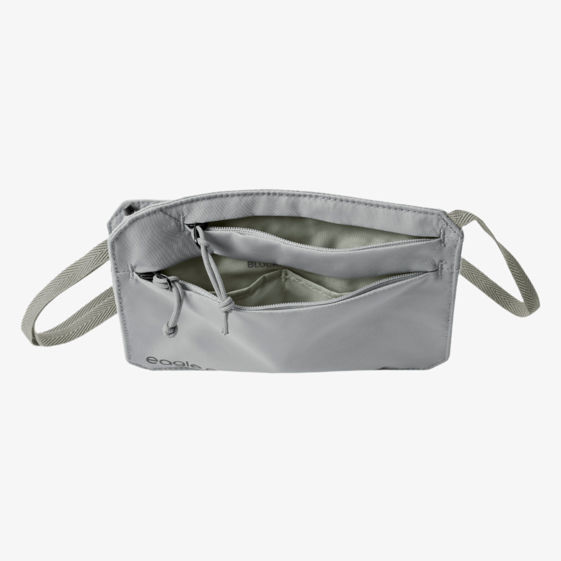 Eagle Creek Undercover RFID Neck Wallet in Storm Grey — detail view