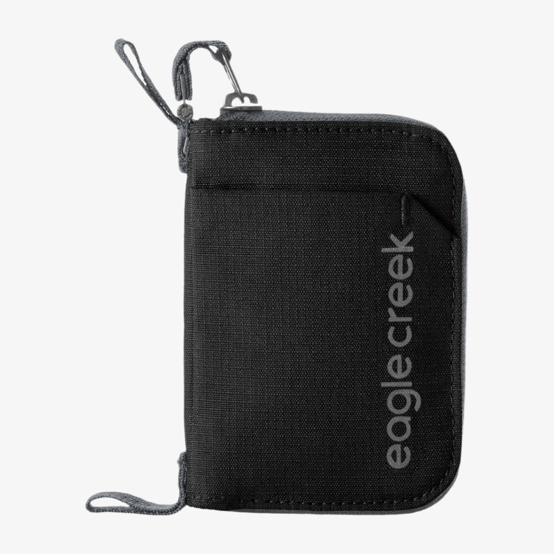 Eagle Creek Stash RFID Zip Wallet in Black — angle view 2 # color_Black