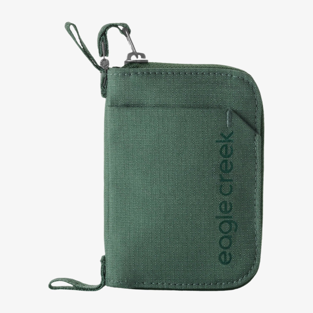 Eagle Creek Stash RFID Zip Wallet in Grass Green — angle view 2 # color_Grass Green