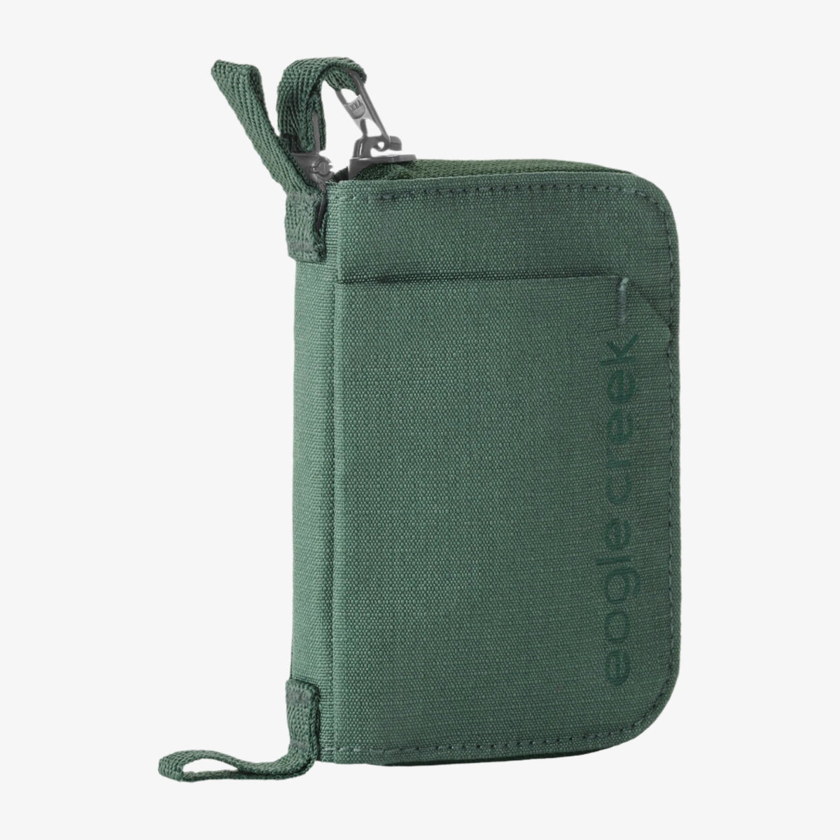 Eagle Creek Stash RFID Zip Wallet in Grass Green — front view # color_Grass Green