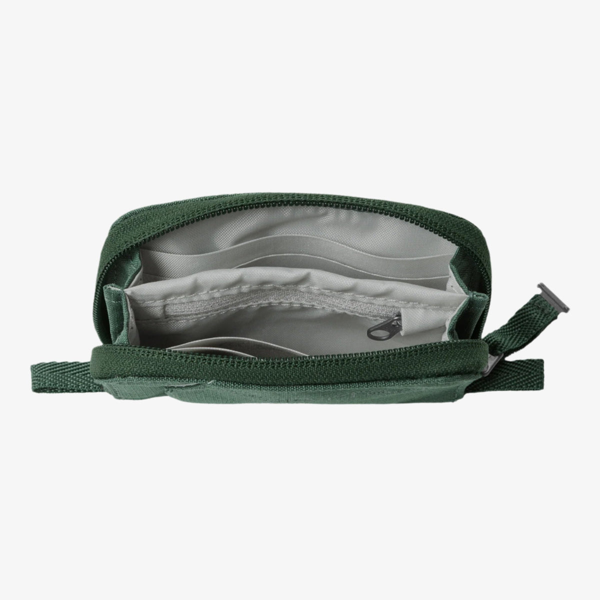 Eagle Creek Stash RFID Zip Wallet in Grass Green — interior view # color_Grass Green