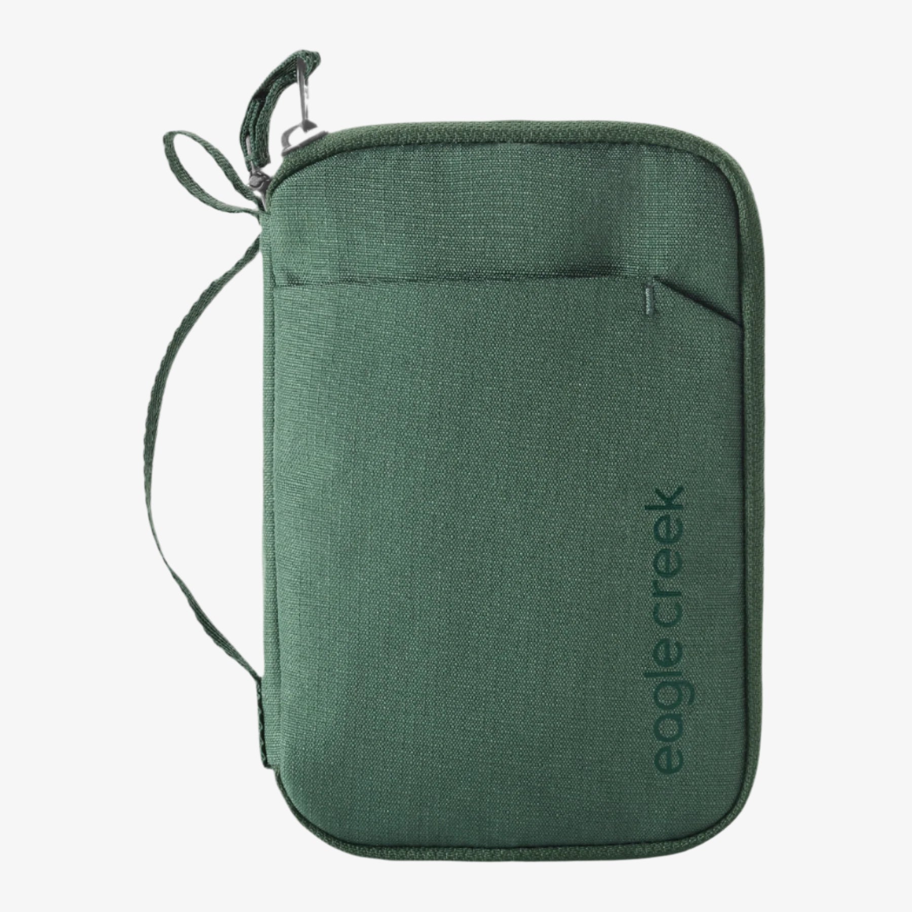 Eagle Creek Stash RFID Passport Wallet in Grass Green — angle view 2