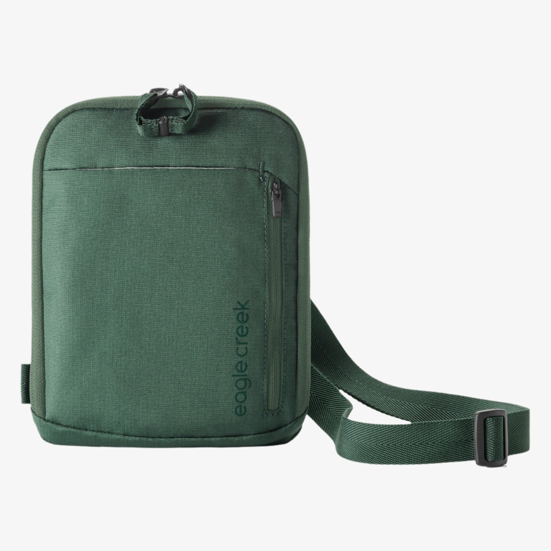 Eagle Creek Stash RFID Crossbody Bag in Grass Green — angle view 2