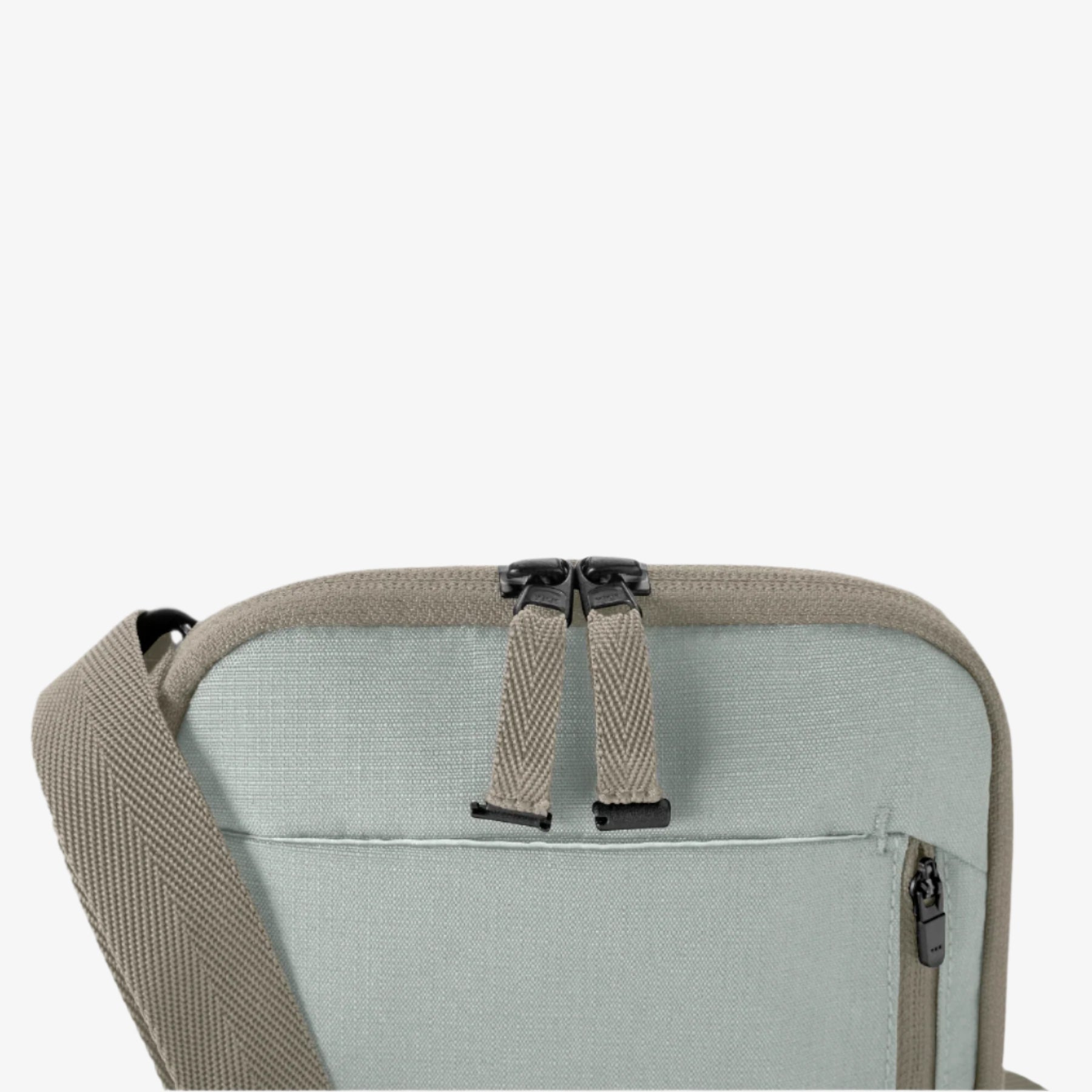 Eagle Creek Stash RFID Crossbody Bag in Storm Grey — detail view
