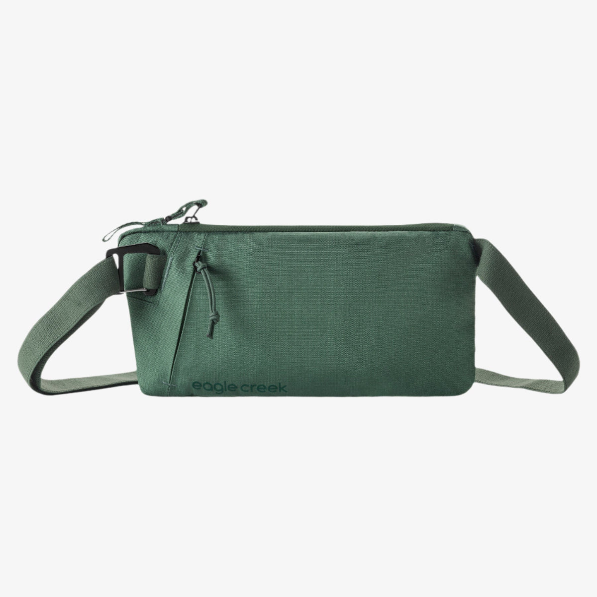 Eagle Creek Stash RFID Sling Bag in Grass Green — angle view 2 # color_Grass Green