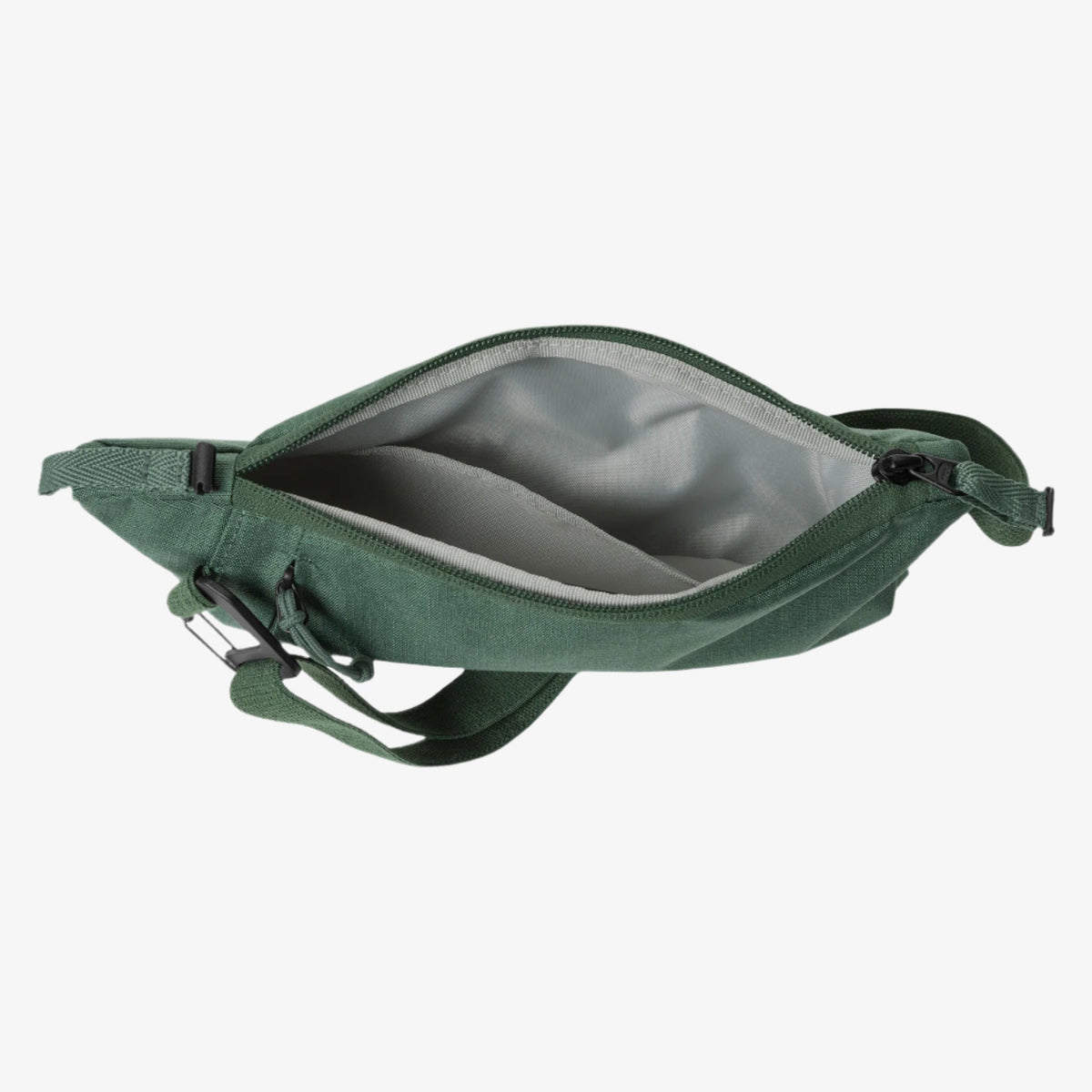 Eagle Creek Stash RFID Sling Bag in Grass Green — interior view # color_Grass Green