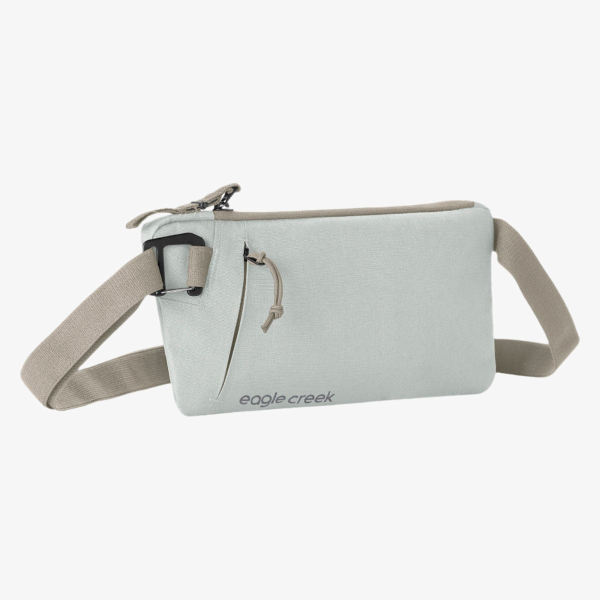 Eagle Creek Stash RFID Sling Bag in Storm Grey — front view # color_Storm Grey