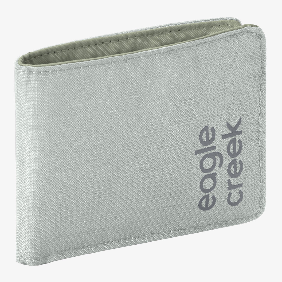 Eagle Creek Stash RFID Bifold Wallet in Storm Grey — front view # color_Storm Grey