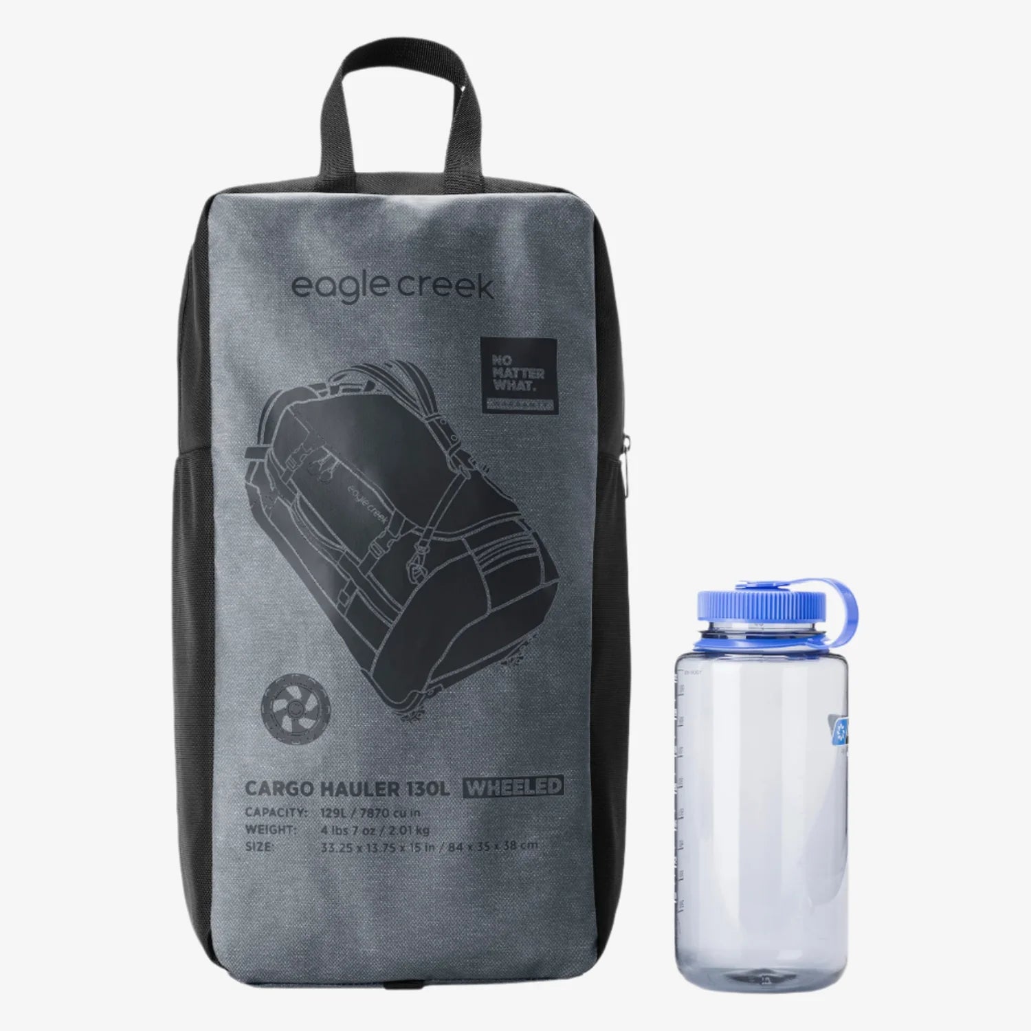 Eagle Creek Cargo Hauler Wheeled Duffel 130L in Charcoal — detail view 2 # color_Charcoal