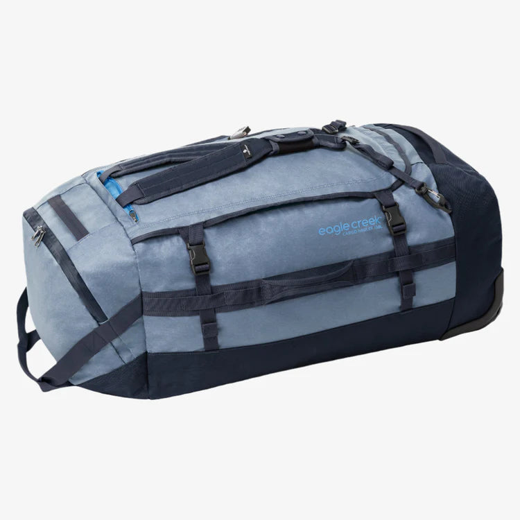 Eagle Creek Cargo Hauler Wheeled Duffel 130L in Glacier Blue — front view # color_Glacier Blue