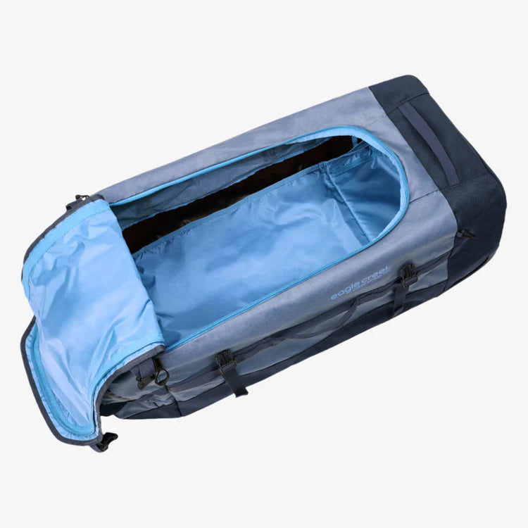 Eagle Creek Cargo Hauler Wheeled Duffel 130L in Glacier Blue — interior view # color_Glacier Blue