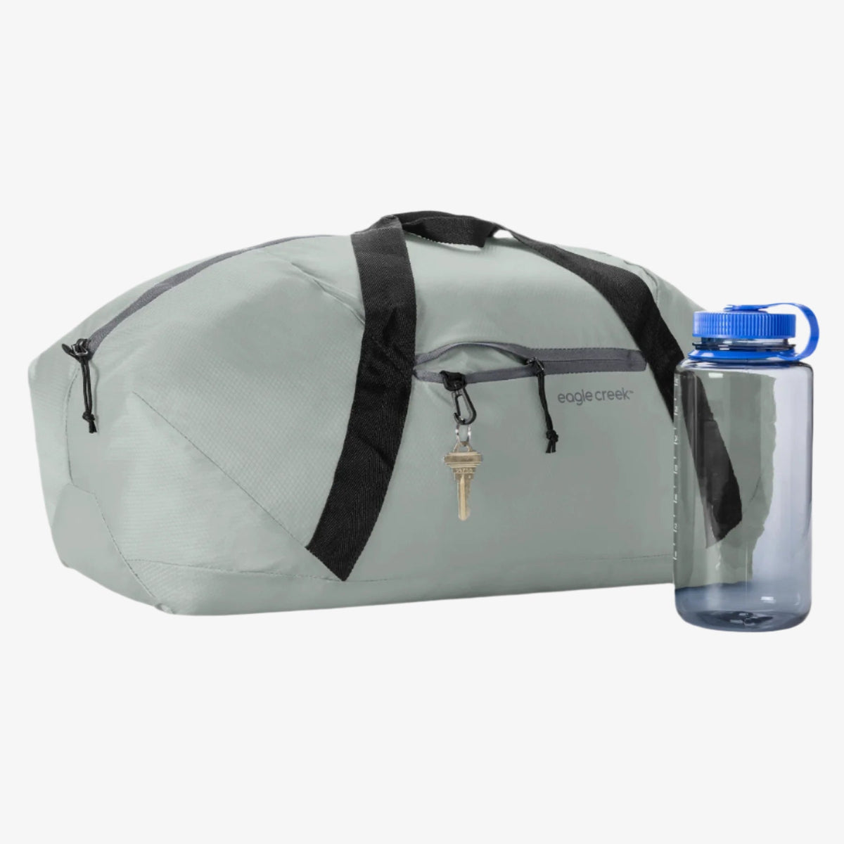 Eagle Creek Packable Duffel Bag in Storm Grey — angle view 2 # color_Storm Grey