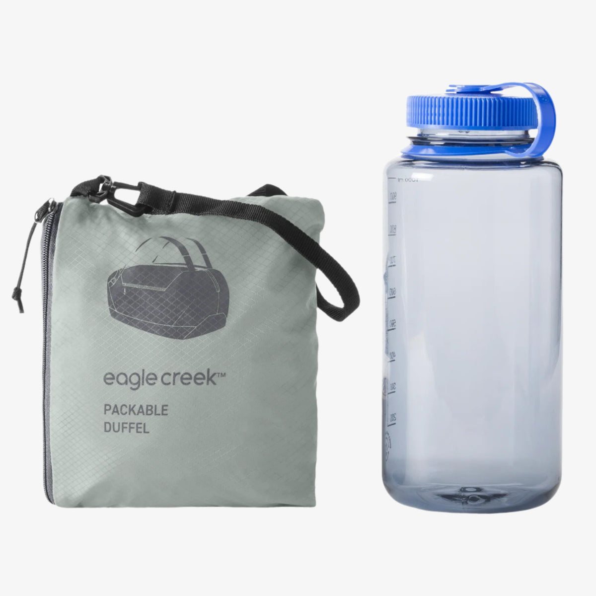Eagle Creek Packable Duffel Bag in Storm Grey — angle view 3 # color_Storm Grey