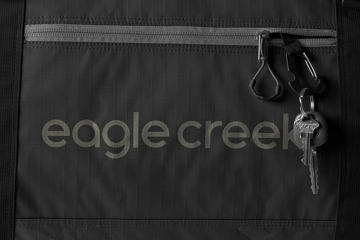 Eagle Creek No Matter What 110L Duffel Bag in Black — detail view
