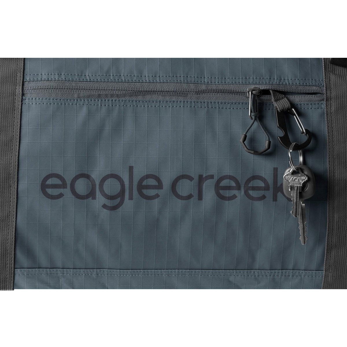 Eagle Creek No Matter What 110L Duffel Bag in Smoke — detail view