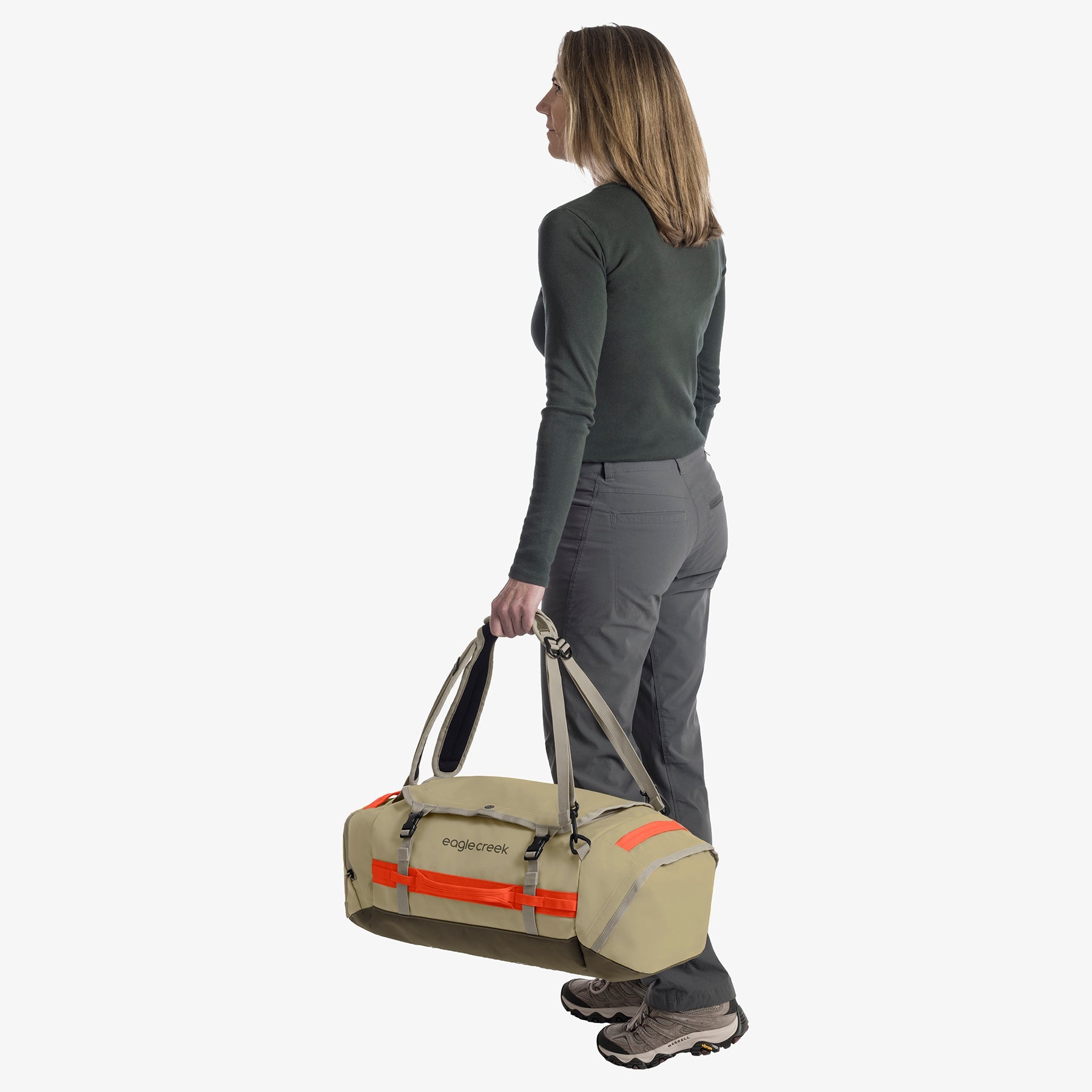 Eagle Creek Cargo Hauler 40L Duffel Bag in Desert Tan — detail view