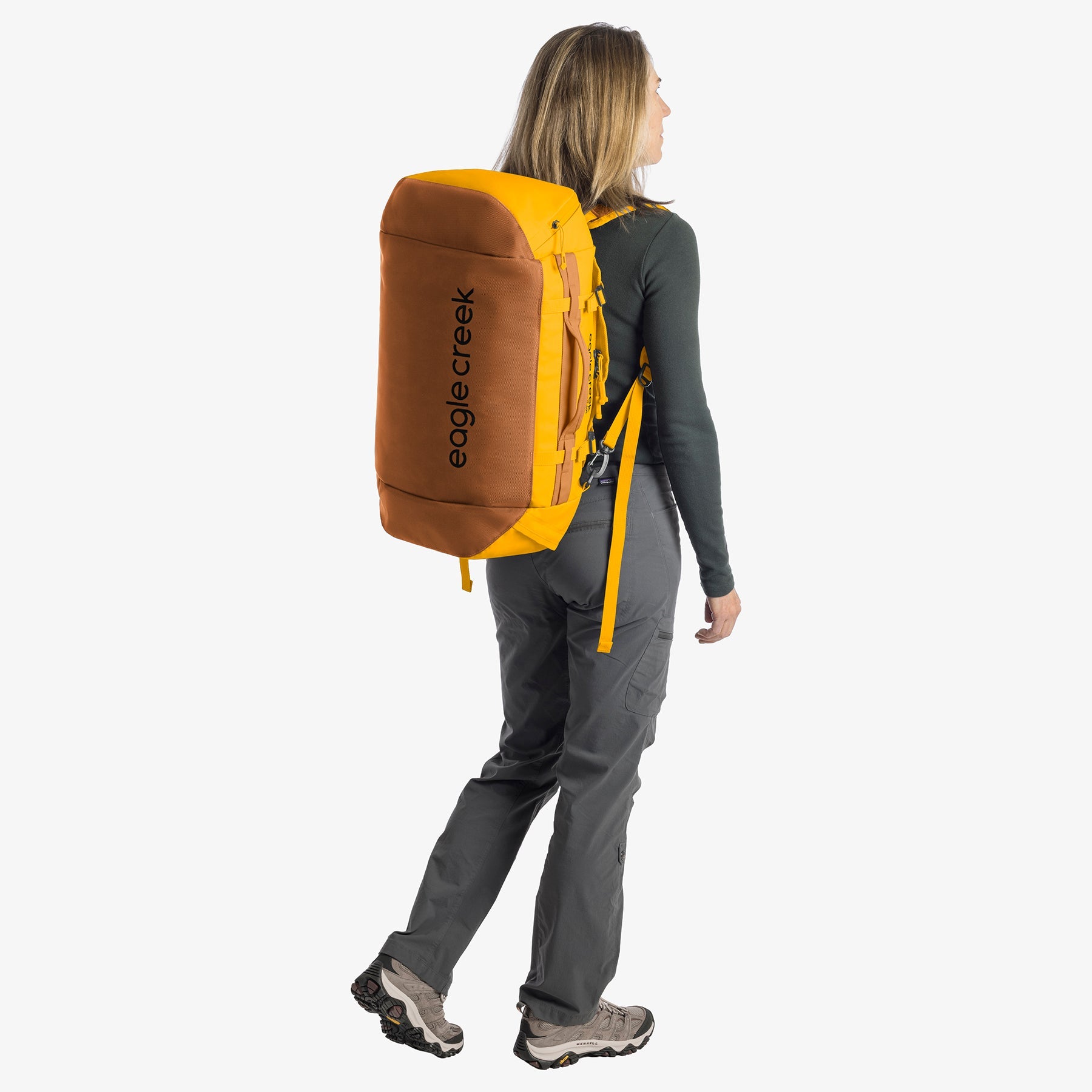 Eagle Creek Cargo Hauler 40L Duffel Bag in Citrus Orange — detail view 2