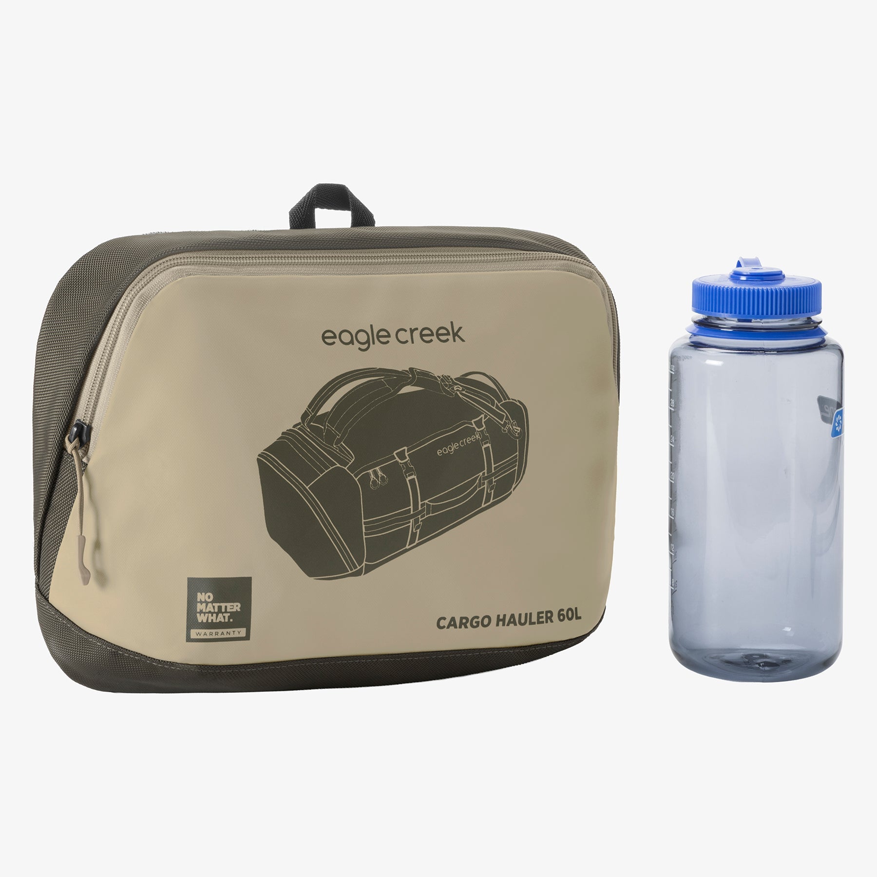 Eagle Creek Cargo Hauler 60L Duffel Bag in Desert Tan — angle view 2