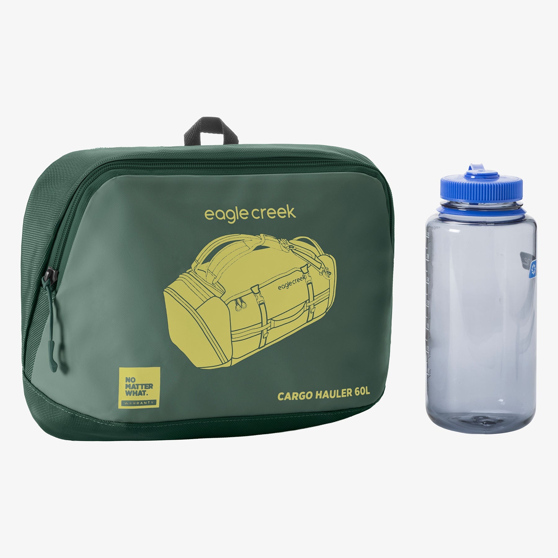 Eagle Creek Cargo Hauler 60L Duffel Bag in Sycamore Green — angle view 2
