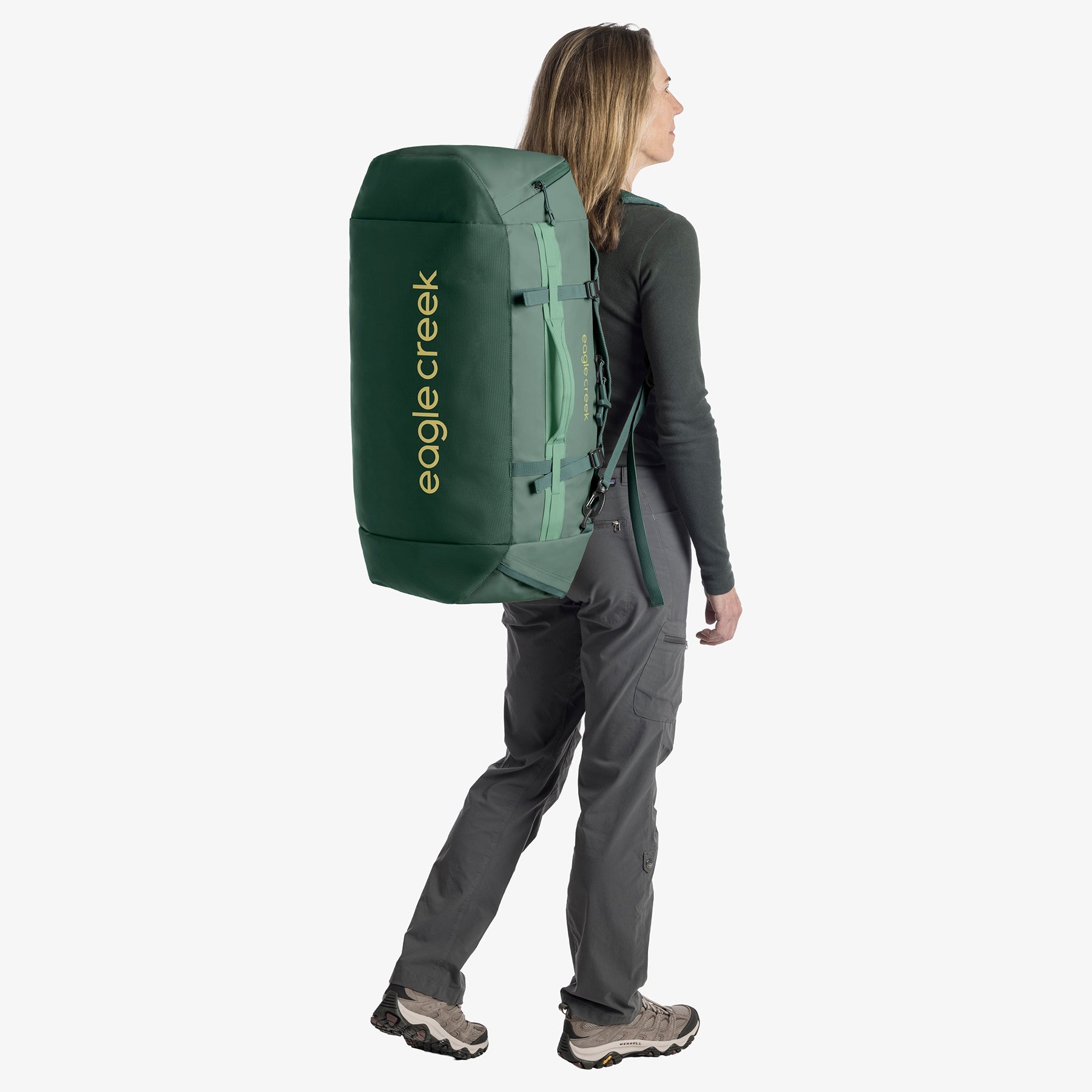 Eagle Creek Cargo Hauler 60L Duffel Bag in Sycamore Green — detail view 2