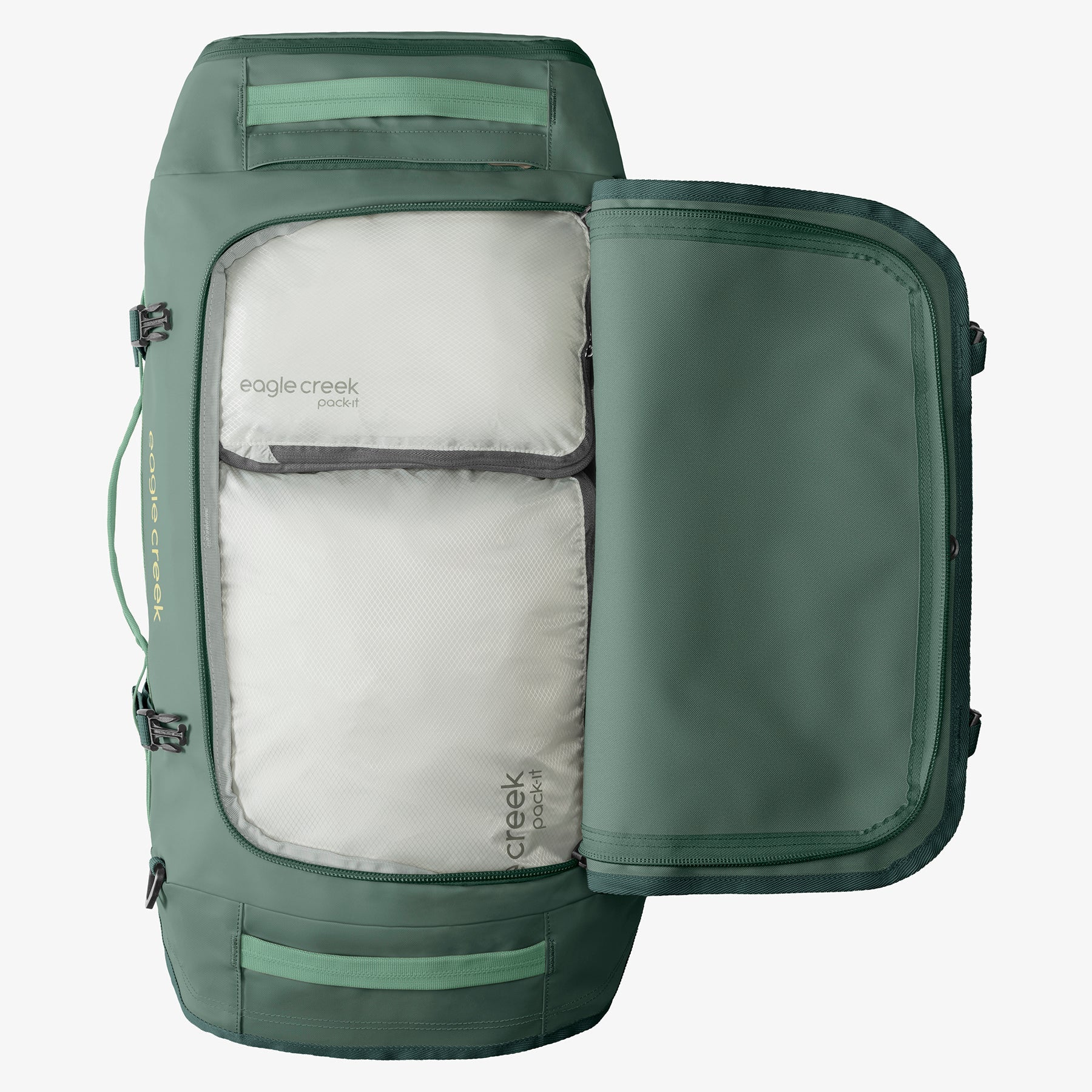 Eagle Creek Cargo Hauler 60L Duffel Bag in Sycamore Green — detail view 3