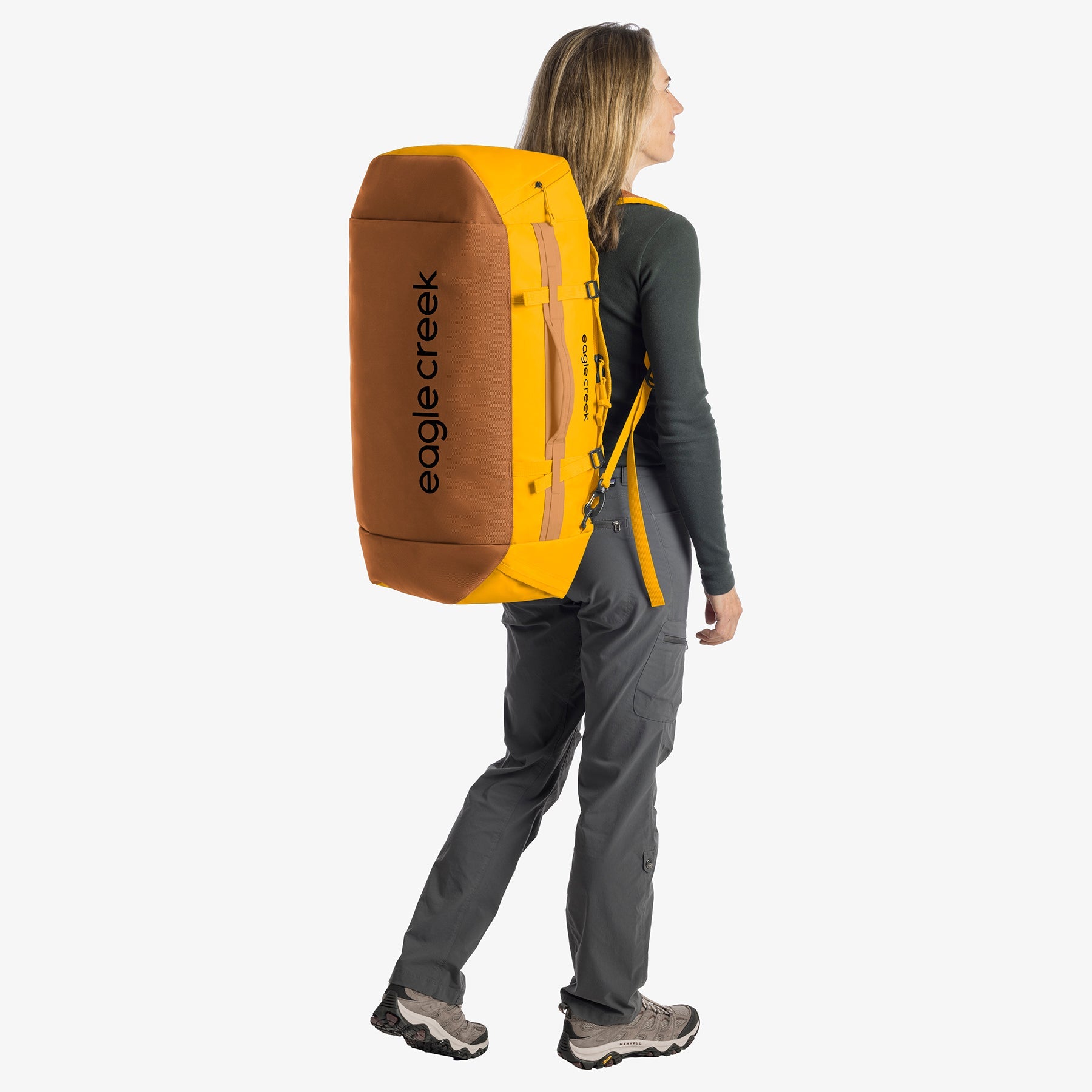 Eagle Creek Cargo Hauler 60L Duffel Bag in Citrus Orange — detail view 2