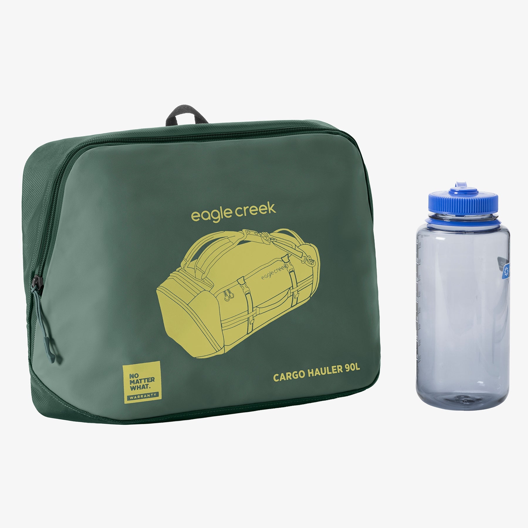 Eagle Creek Cargo Hauler 90L Duffel Bag in Sycamore Green — angle view 2