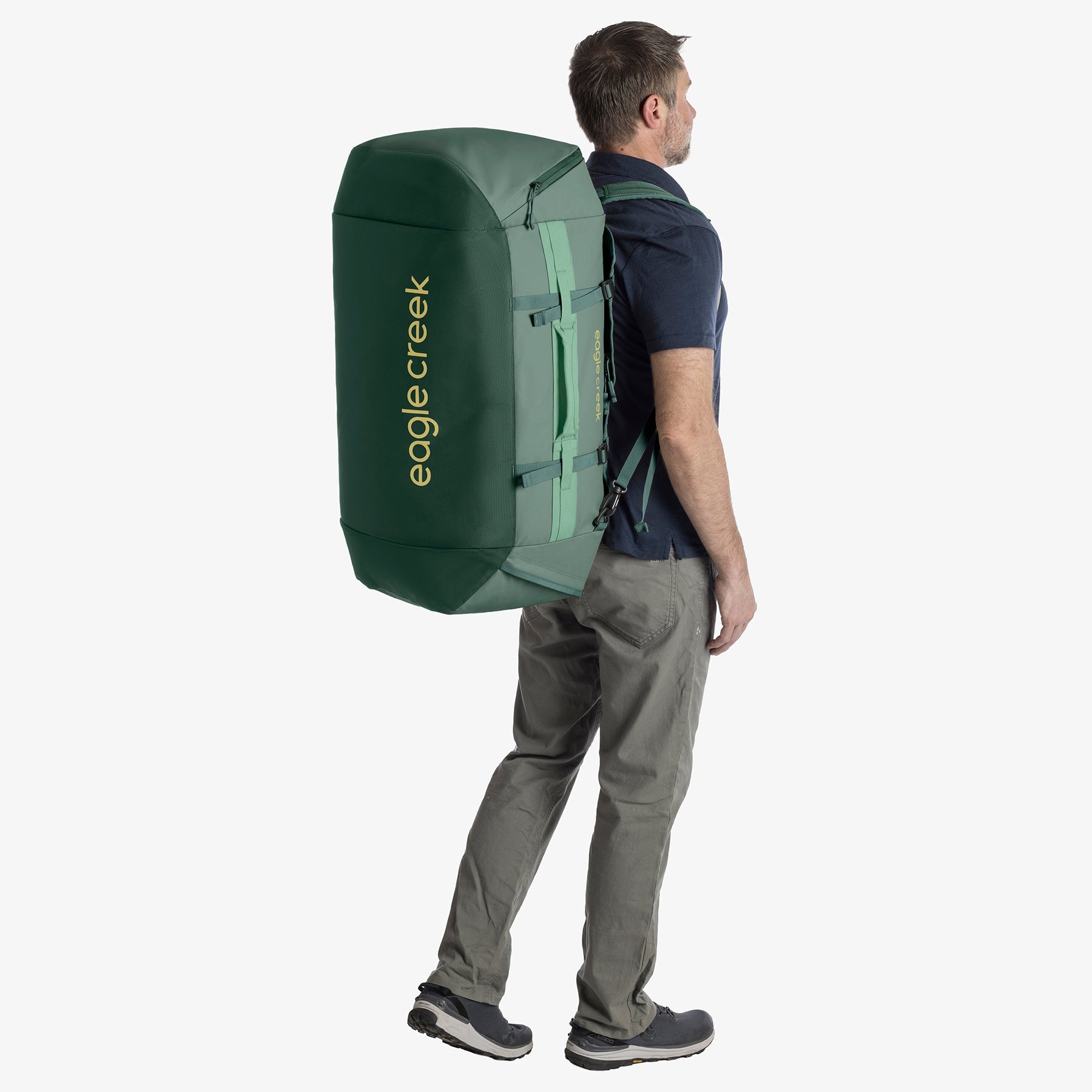 Eagle Creek Cargo Hauler 90L Duffel Bag in Sycamore Green — detail view 2