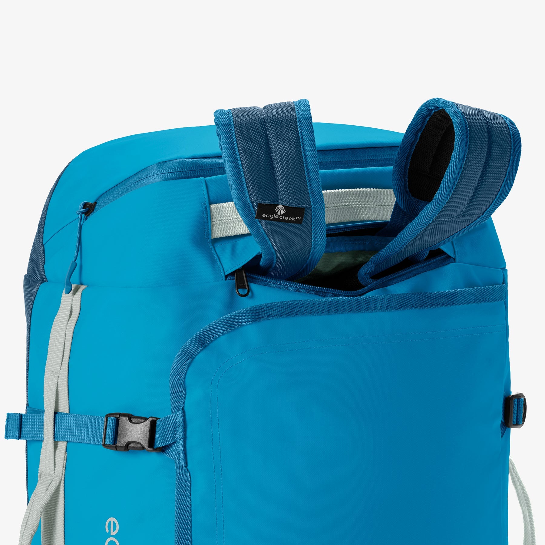 Eagle Creek Cargo Hauler 90L Duffel Bag in Harbor Blue — interior view