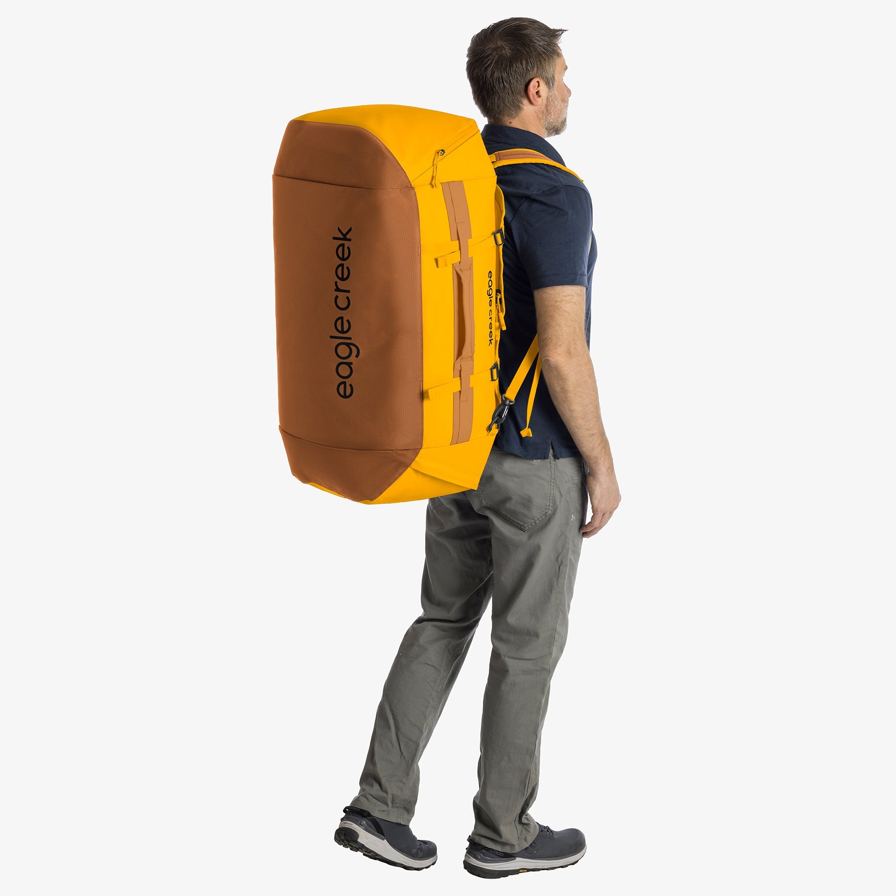 Eagle Creek Cargo Hauler 90L Duffel Bag in Citrus Orange — detail view 2