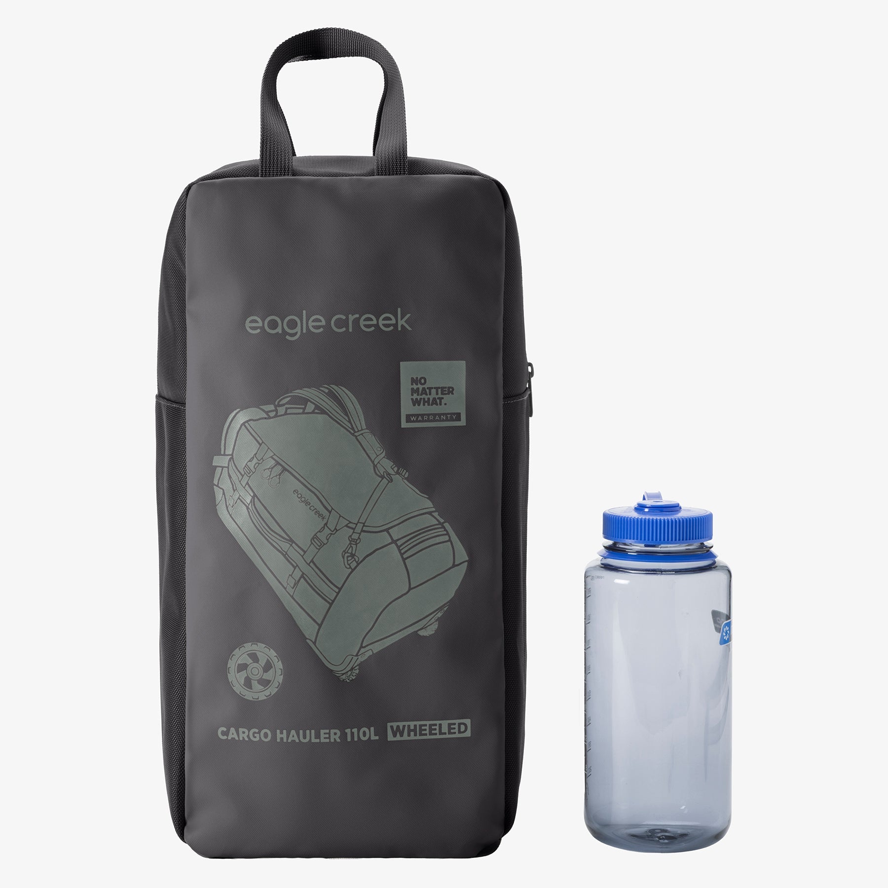Eagle Creek Cargo Hauler 110L Rolling Duffel Bag in Black — angle view 2