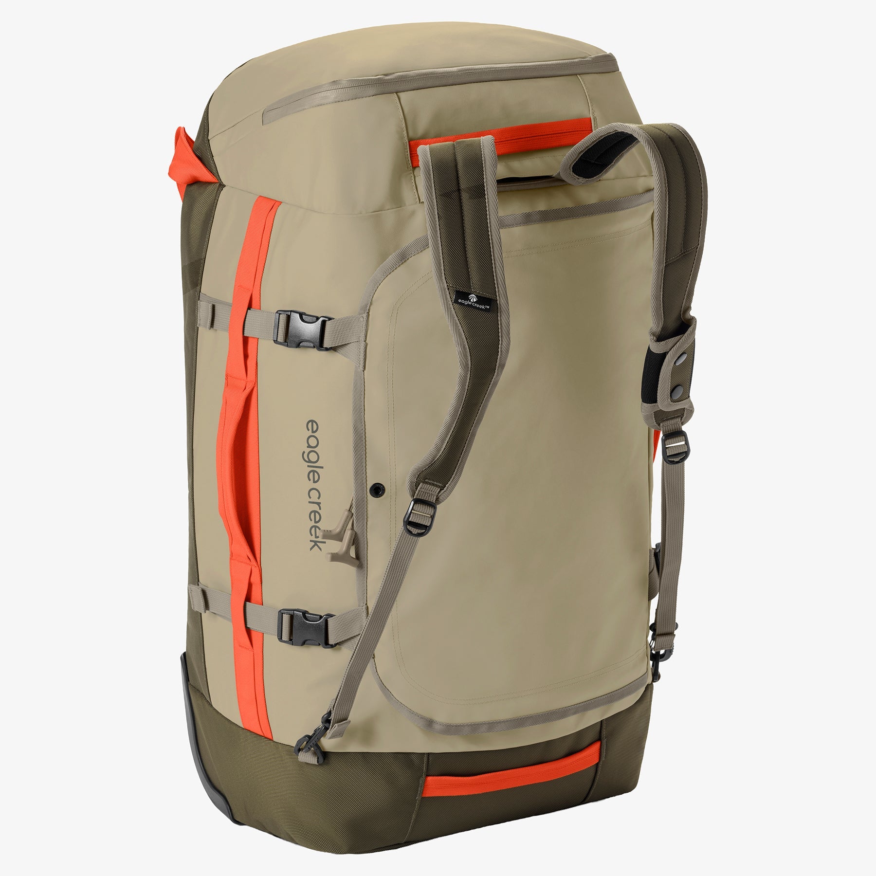 Eagle Creek Cargo Hauler 110L Rolling Duffel Bag in Desert Tan — back view