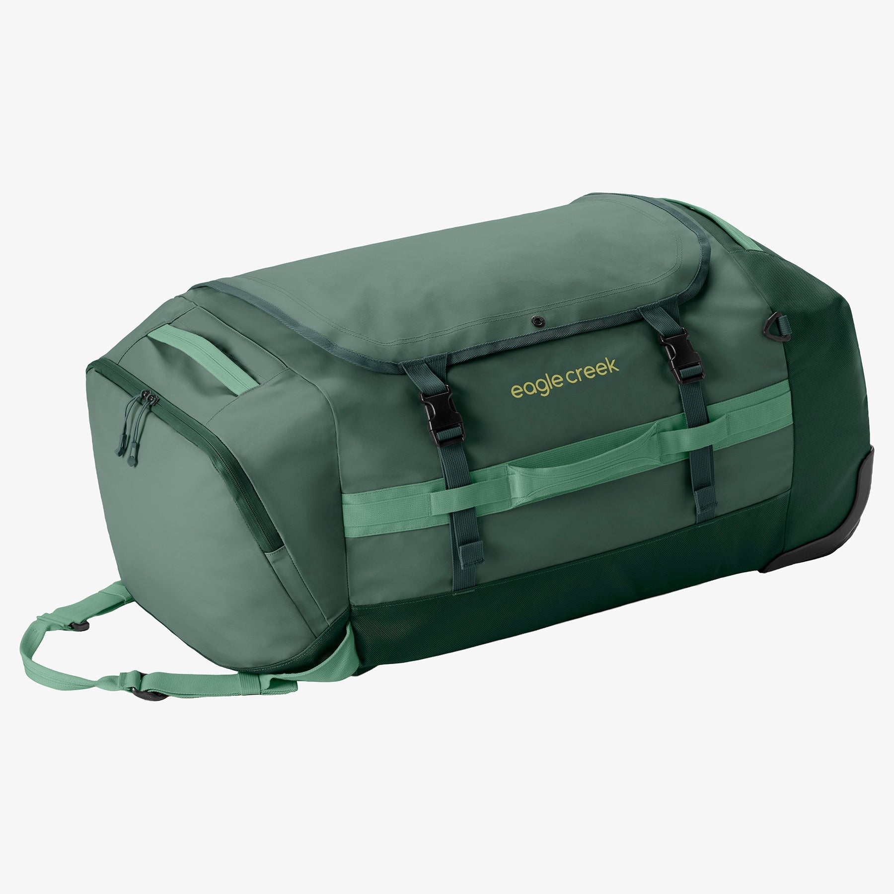 Eagle Creek Cargo Hauler 110L Rolling Duffel Bag in Sycamore Green — front view
