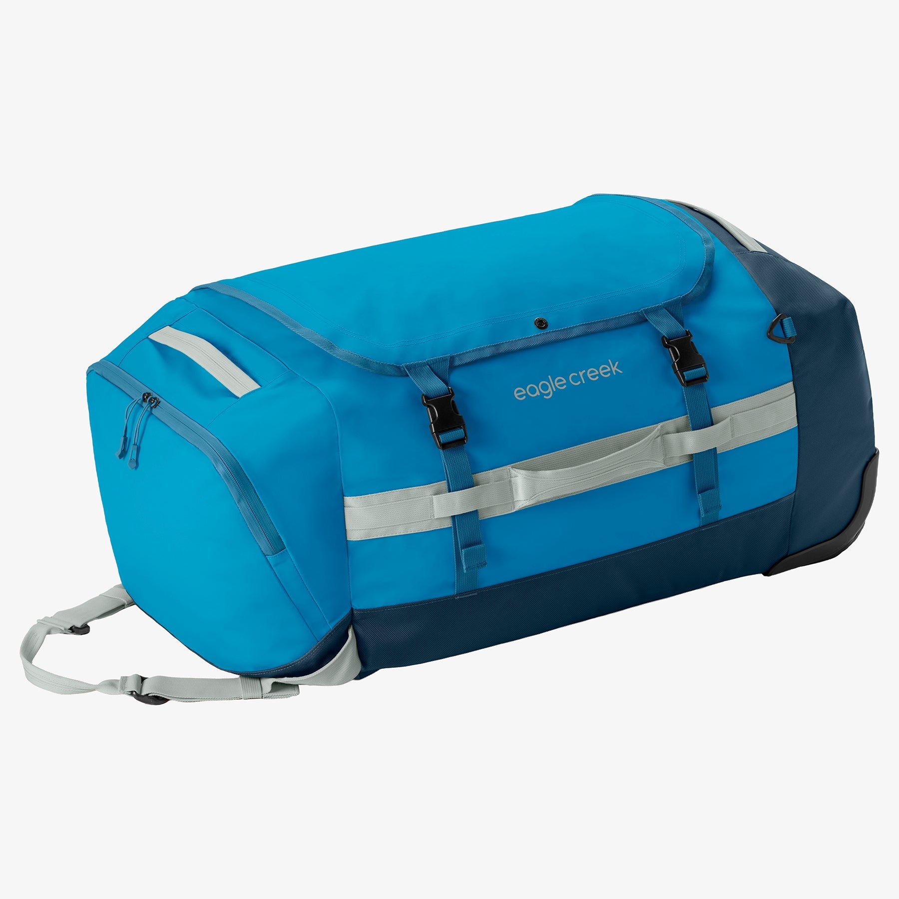 Eagle Creek Cargo Hauler 110L Rolling Duffel Bag in Harbor Blue — front view