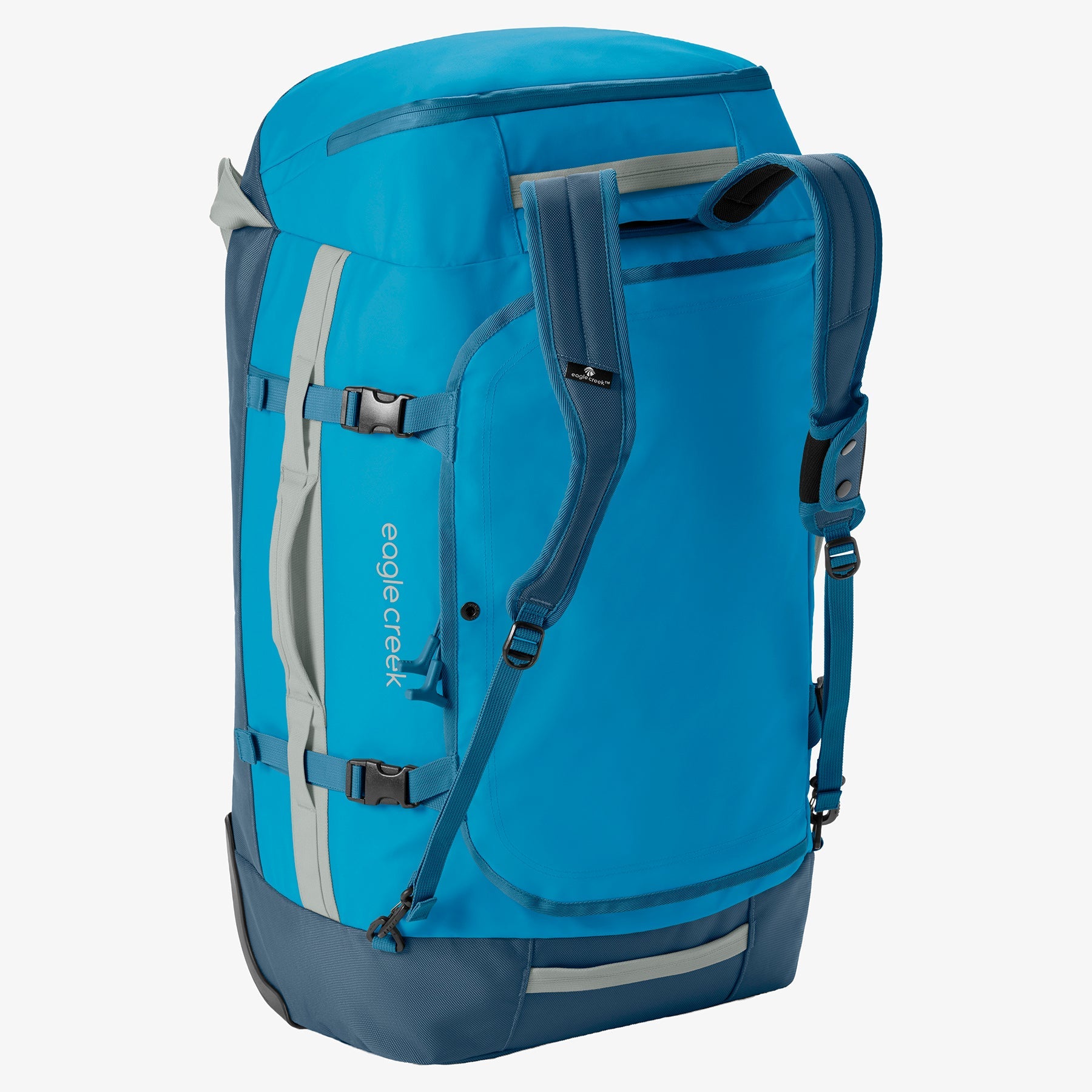 Eagle Creek Cargo Hauler 110L Rolling Duffel Bag in Harbor Blue — back view