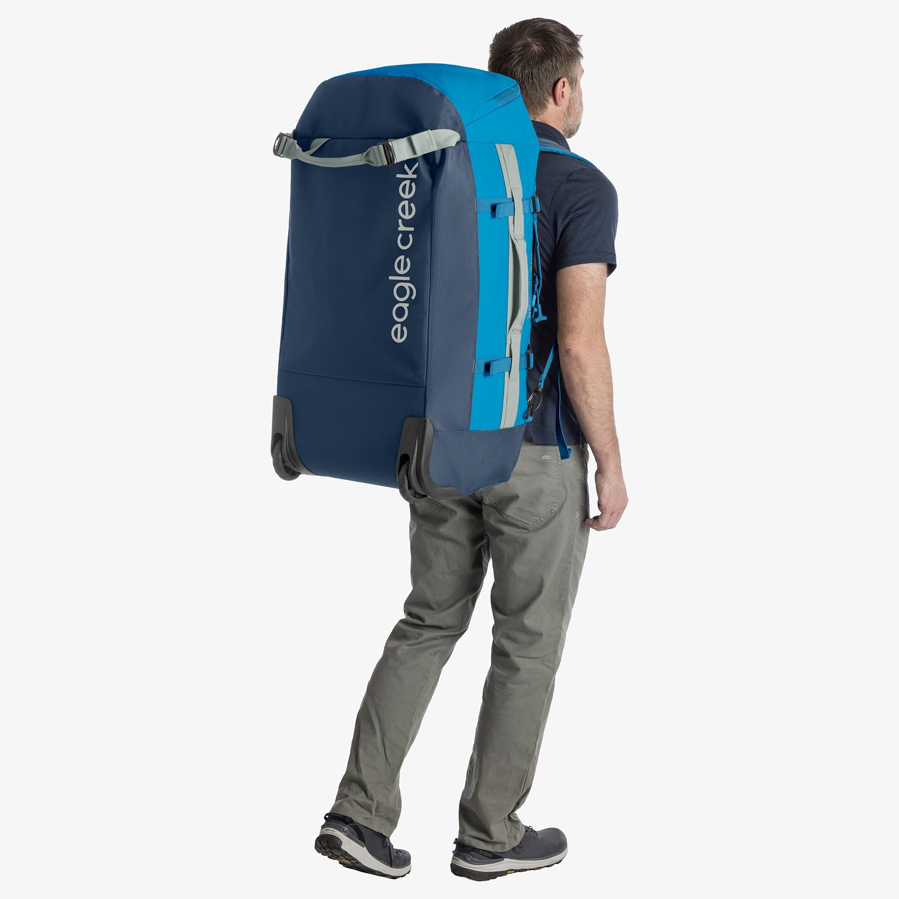 Eagle Creek Cargo Hauler 110L Rolling Duffel Bag in Harbor Blue — detail view 2