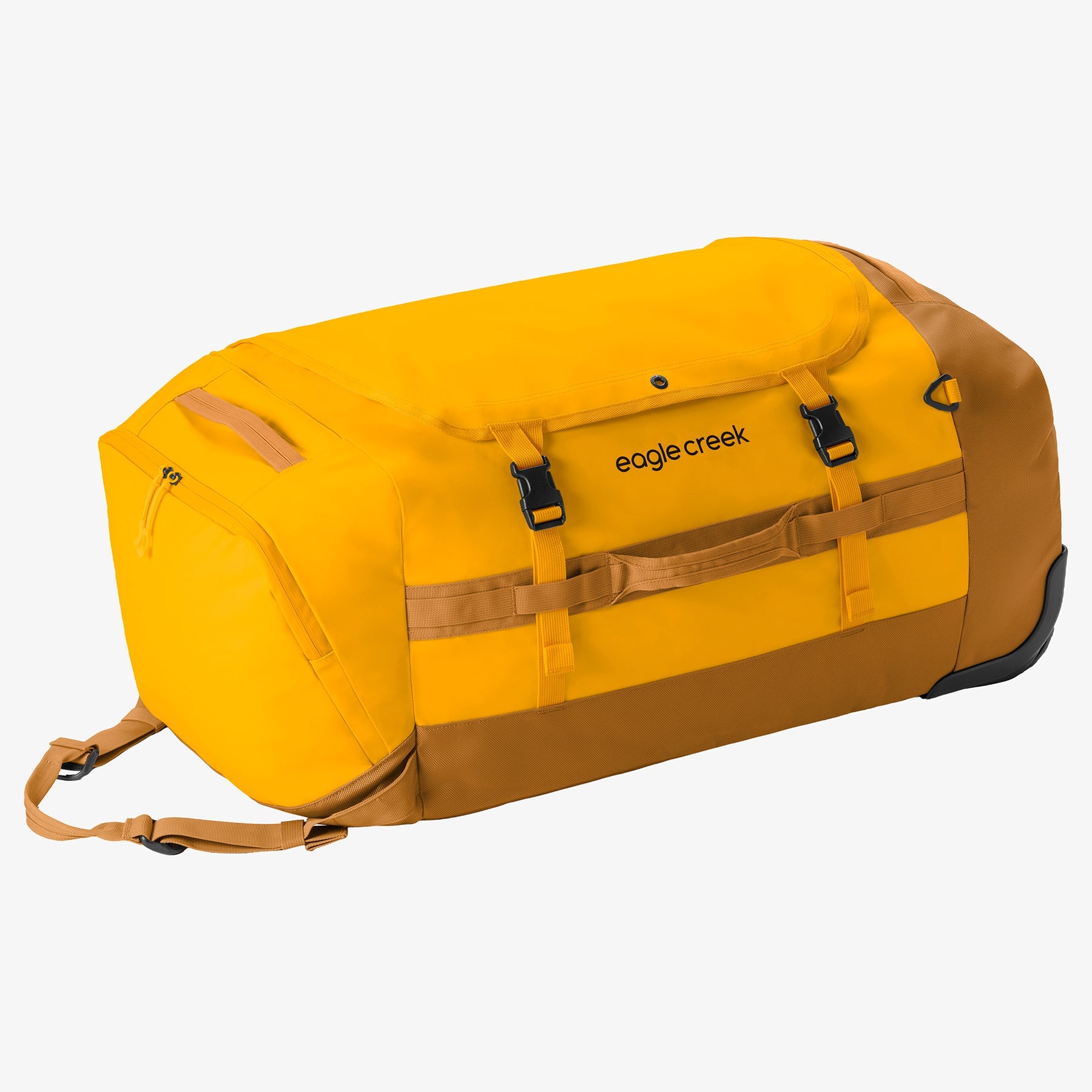 Eagle Creek Cargo Hauler 110L Rolling Duffel Bag in Citrus Orange — front view
